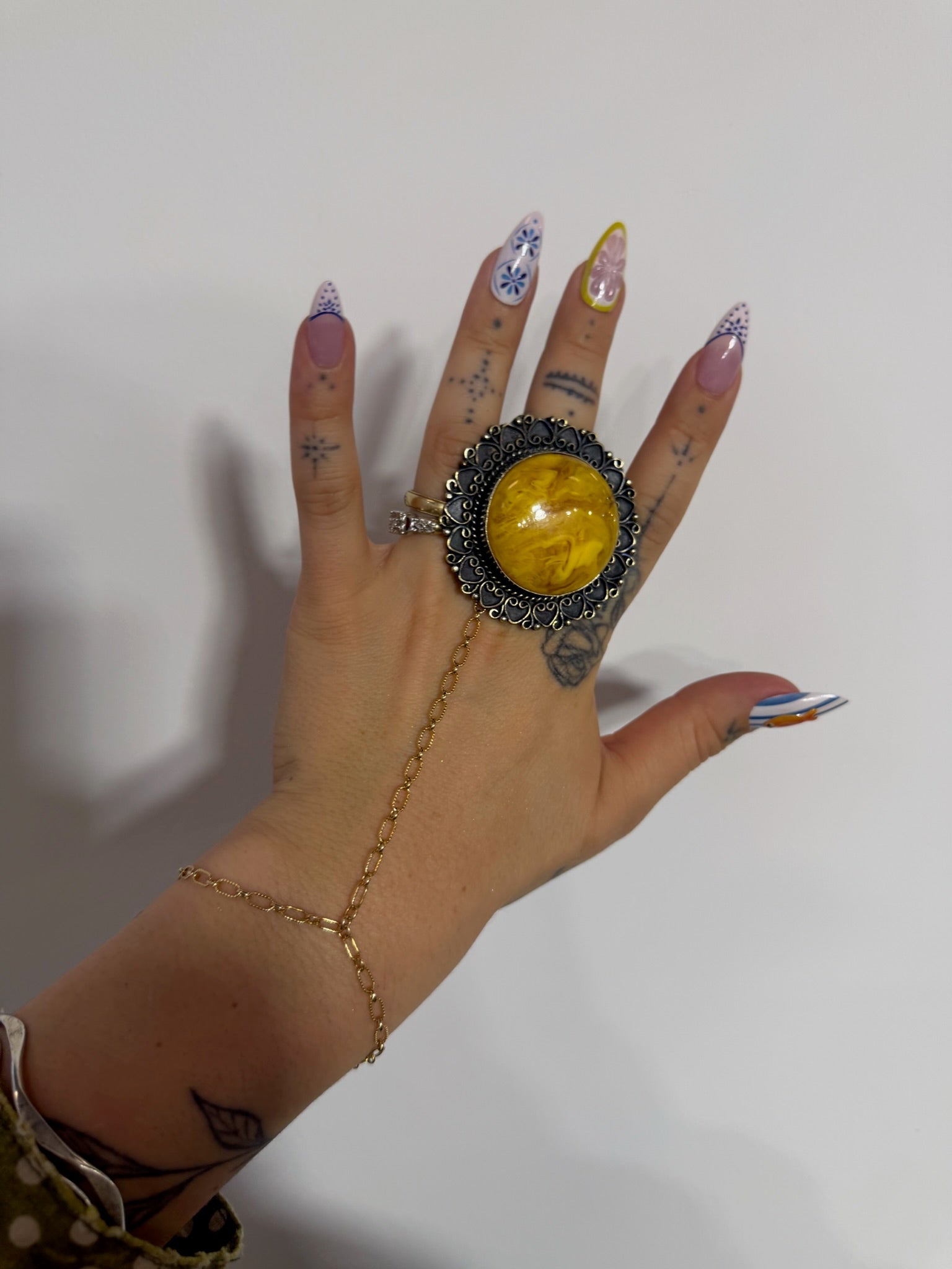 Marbled Sun Ring - ivyandlavyboutique ivyandlavyboutique