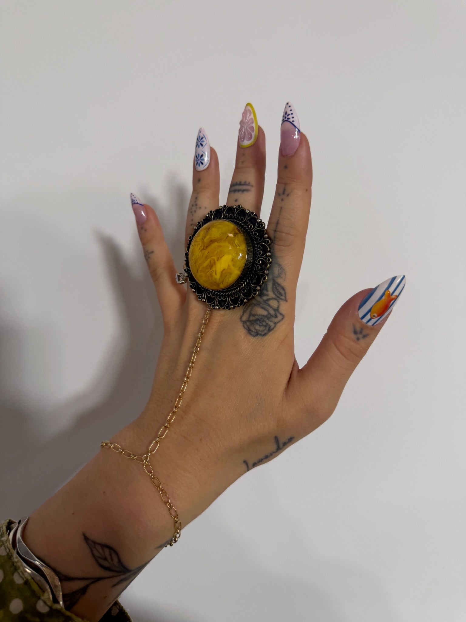 Marbled Sun Ring - ivyandlavyboutique ivyandlavyboutique