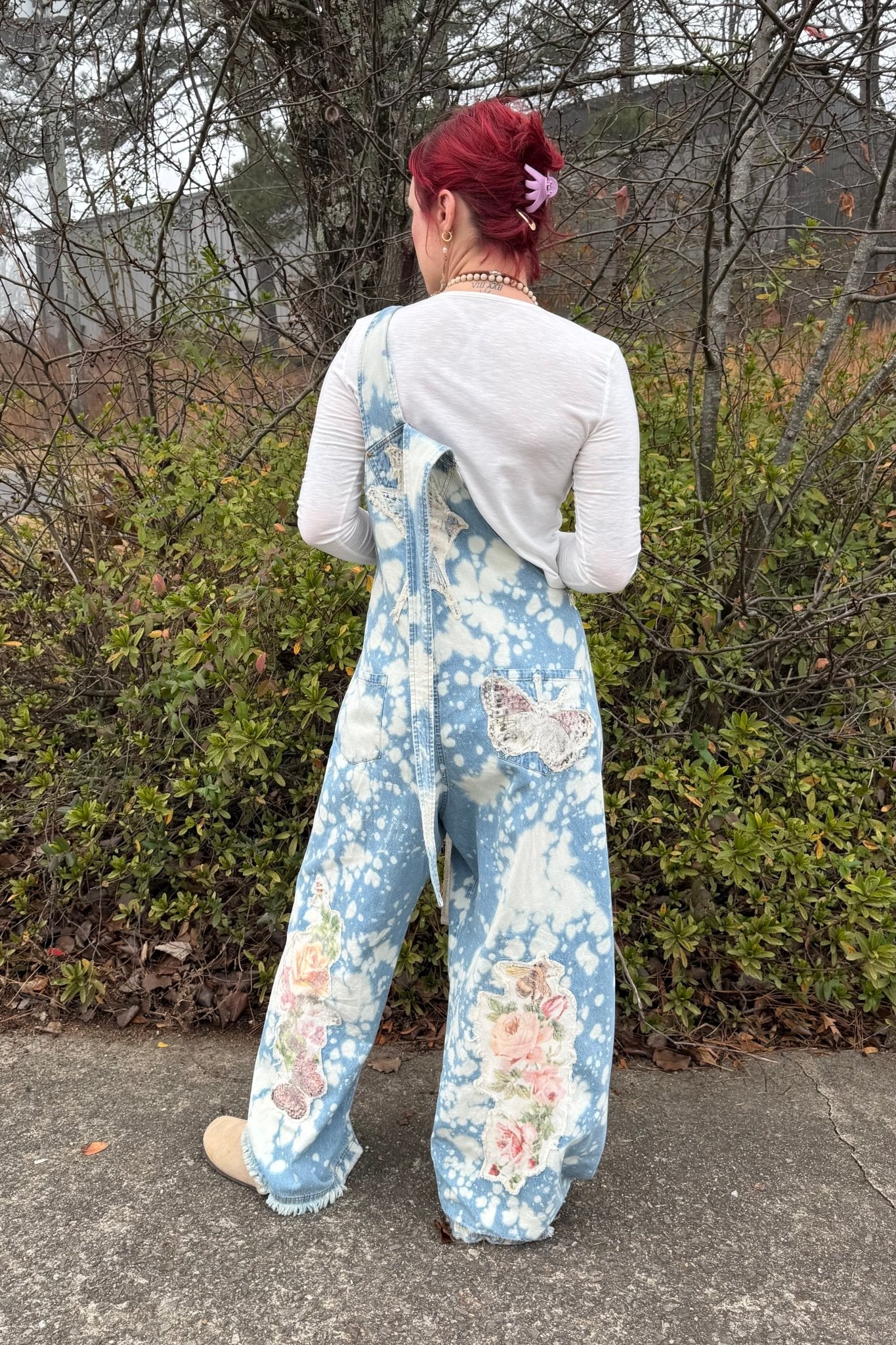 Meadow Bliss Patch Overalls - ivyandlavyboutique A Rare Bird Shop