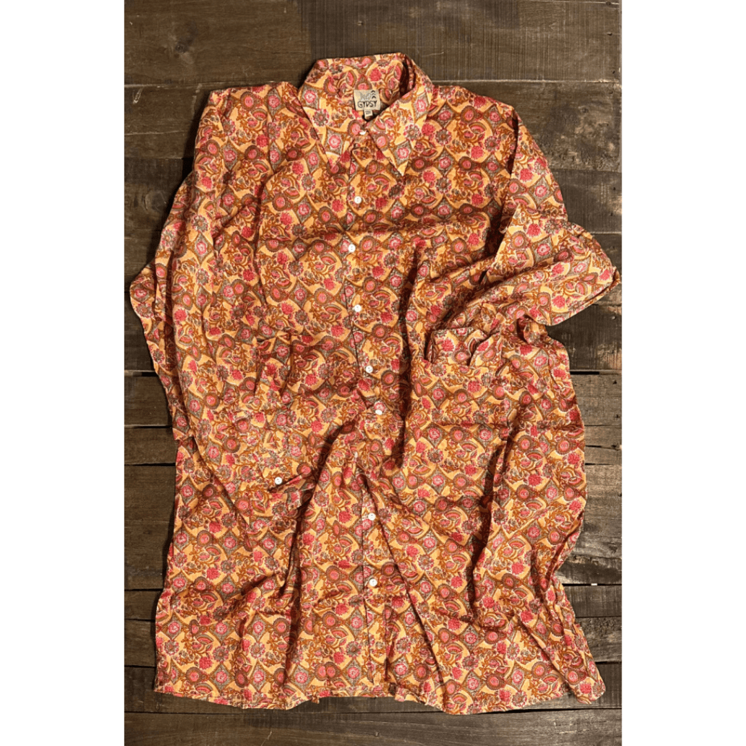 Meadow Strolls Duster in Peach Floral - ivyandlavyboutique Jaded Gypsy