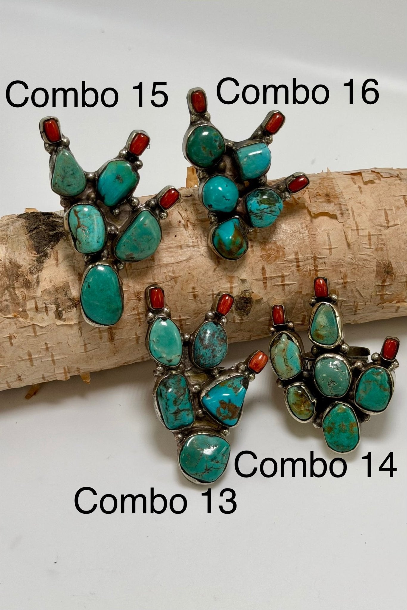 Med Cactus & Flowers Ring - ivyandlavyboutique ivyandlavyboutique