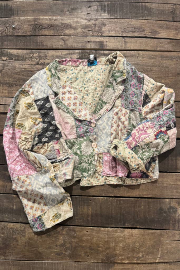 Midnight Garden Crop Jacket - ivyandlavyboutique Jaded Gypsy