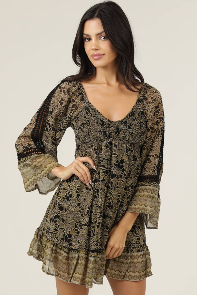 Midnight Mist Mini Dress - ivyandlavyboutique ANGIE