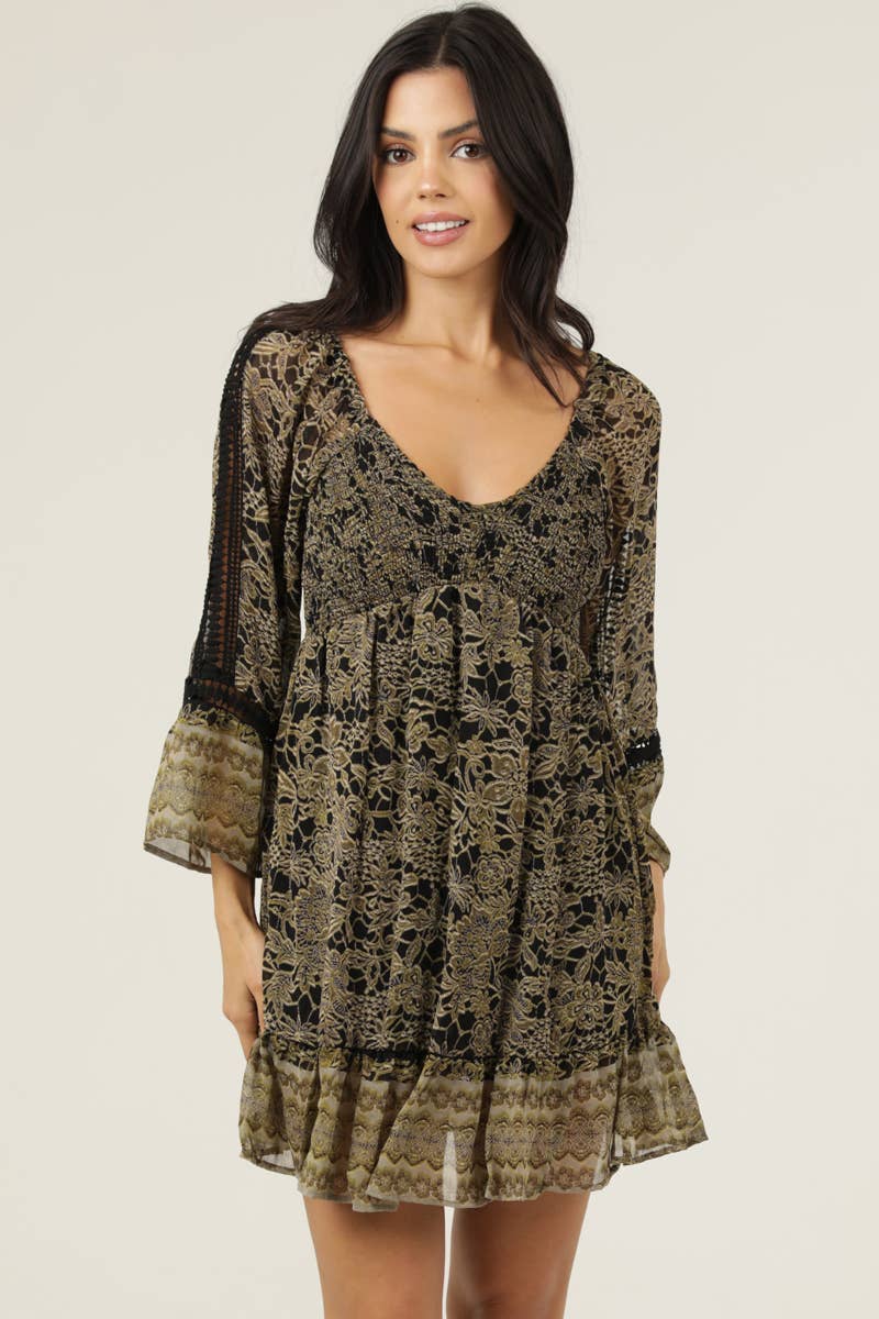 Midnight Mist Mini Dress - ivyandlavyboutique ANGIE