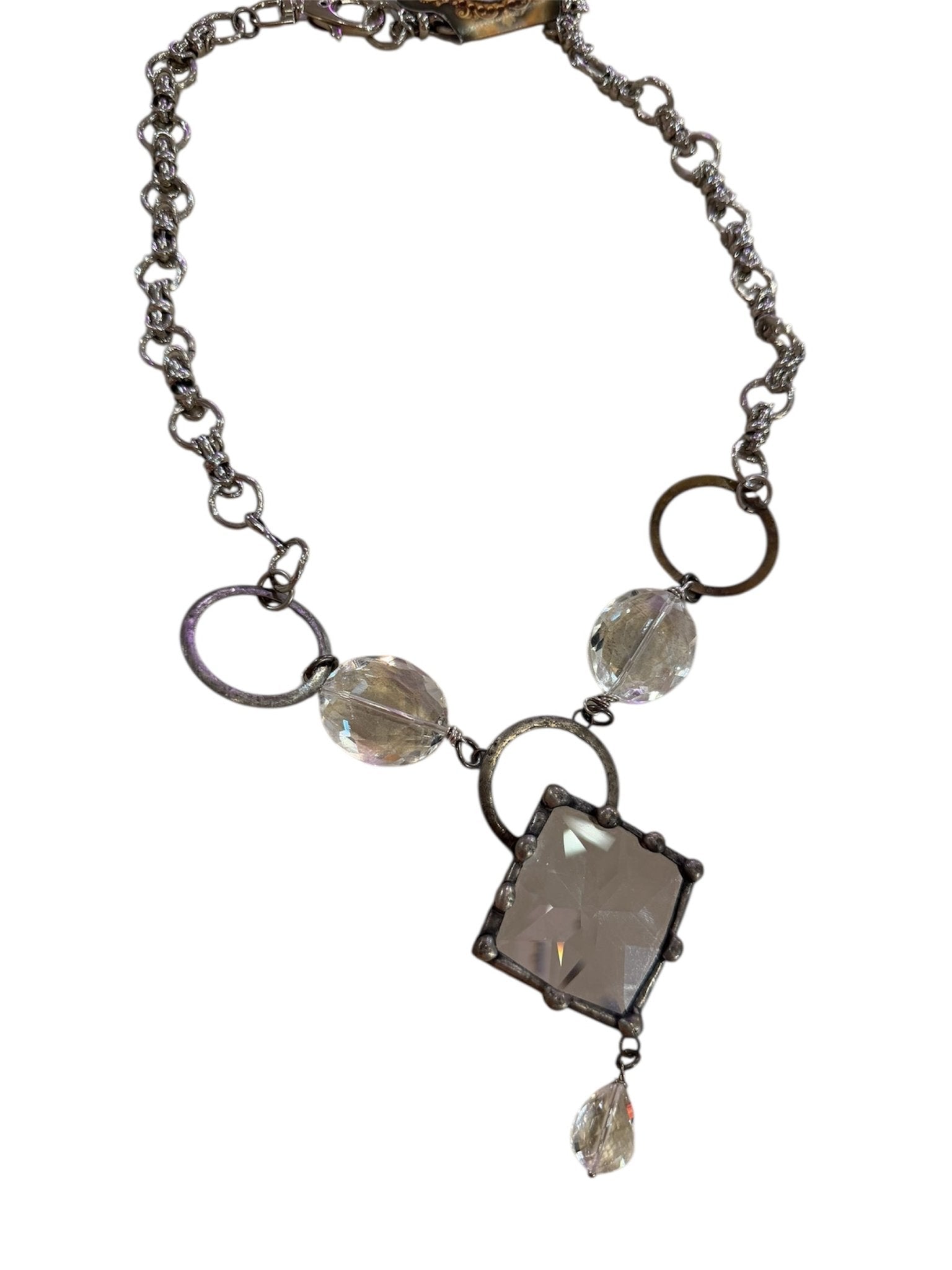 Mirrored Necklace - ivyandlavyboutique Art by Amy