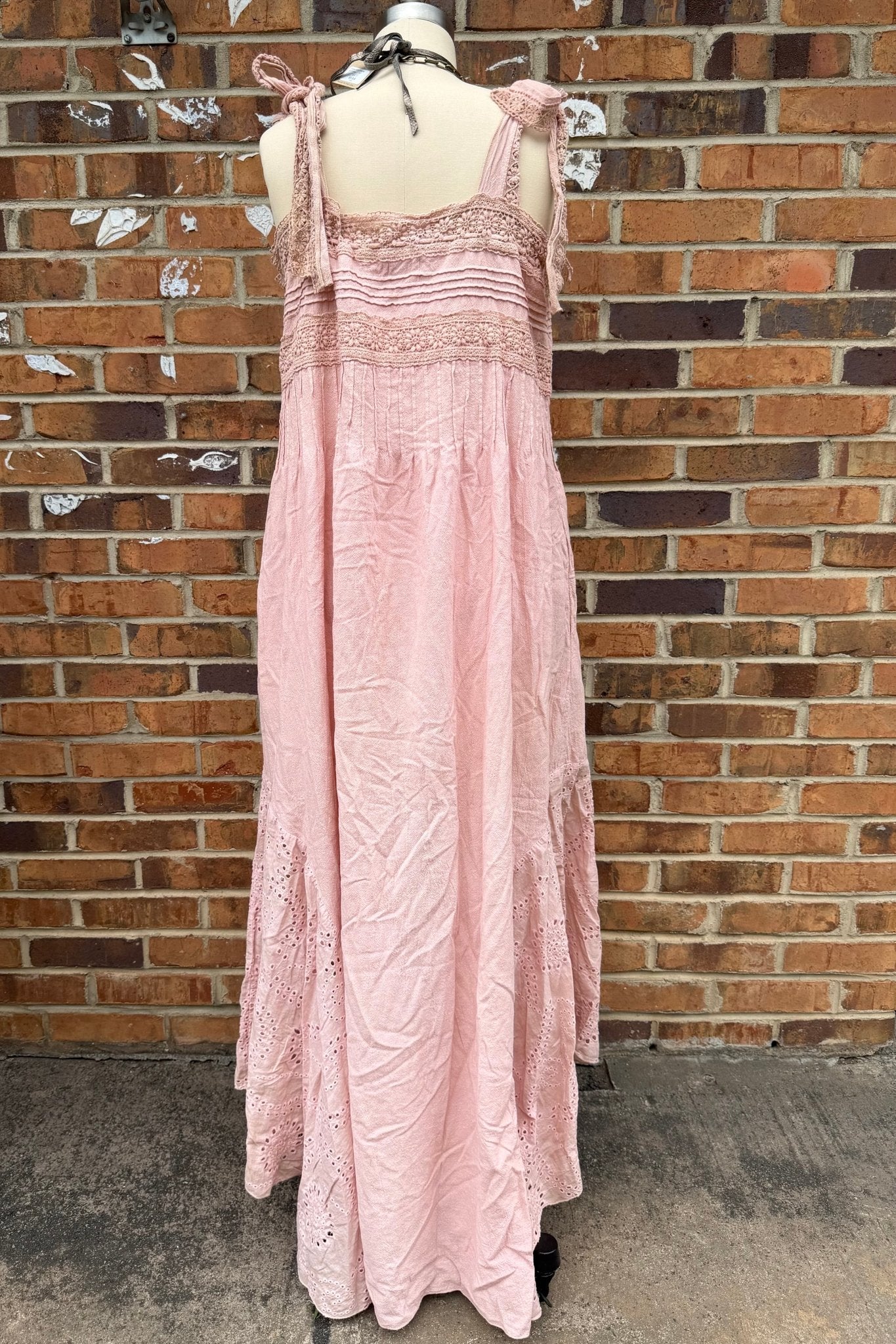 Miss Madam Pale Pink Maxi Dress - ivyandlavyboutique A Rare Bird Shop
