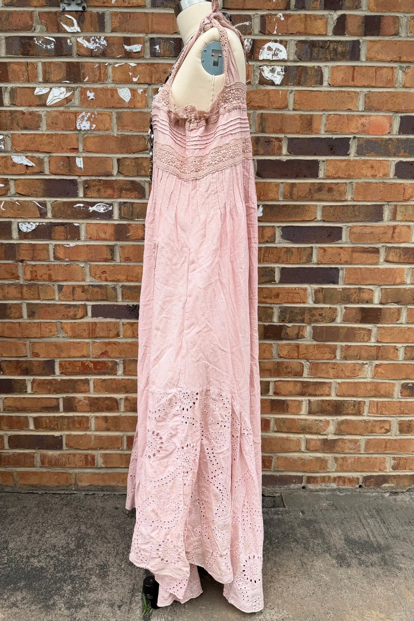 Miss Madam Pale Pink Maxi Dress - ivyandlavyboutique A Rare Bird Shop