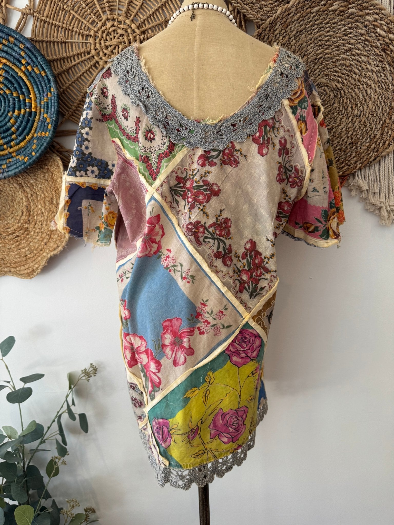 Mix it Up Patched Top - ivyandlavyboutique A Rare Bird Shop