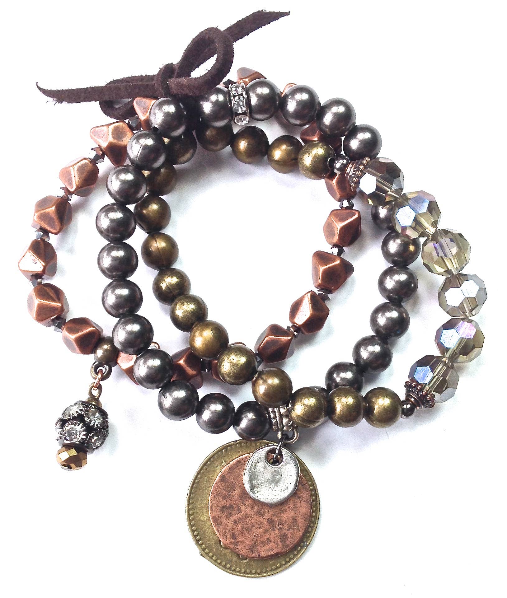 Mixed Beaded Stretch Set w/Coins - ivyandlavyboutique Lost & Found Trading
