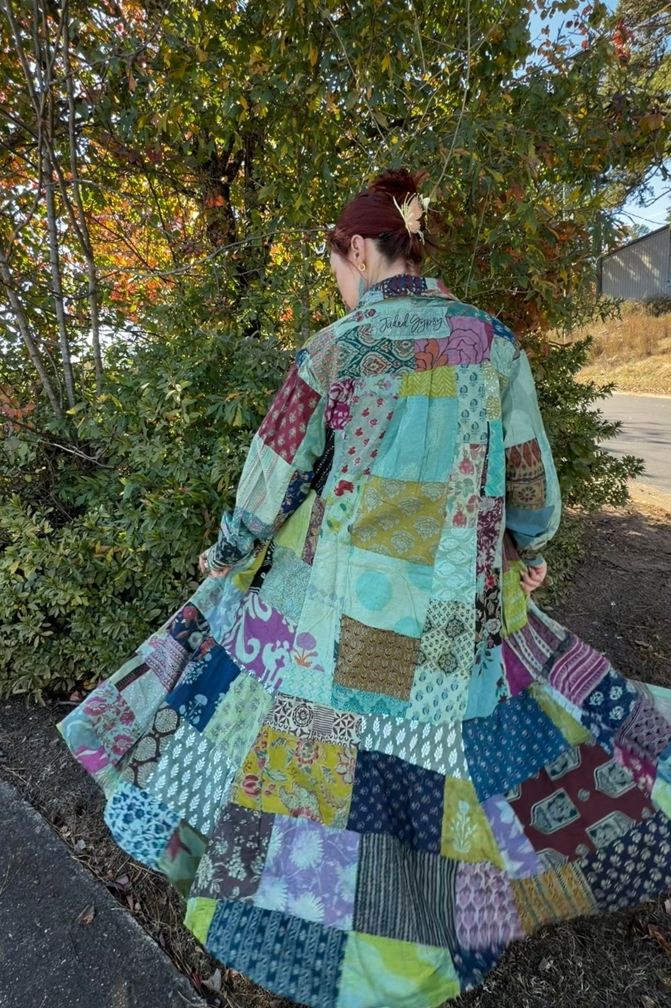 Mixed Up Patchwork Duster Dress - ivyandlavyboutique Jaded Gypsy