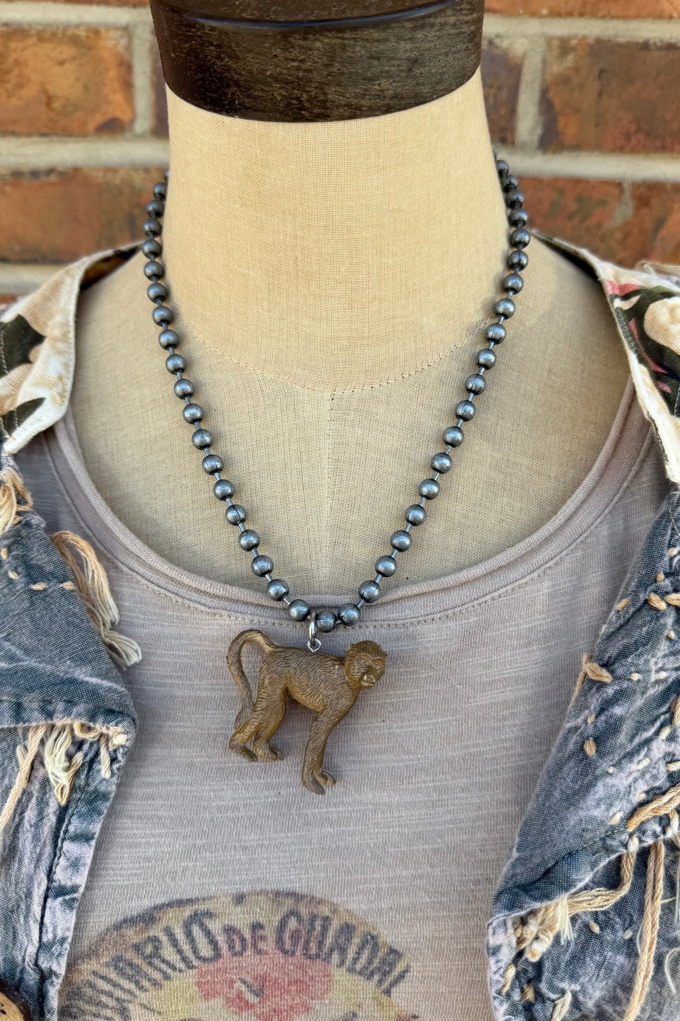 Monkey Business Inner Child Animal Necklace - ivyandlavyboutique ivyandlavyboutique
