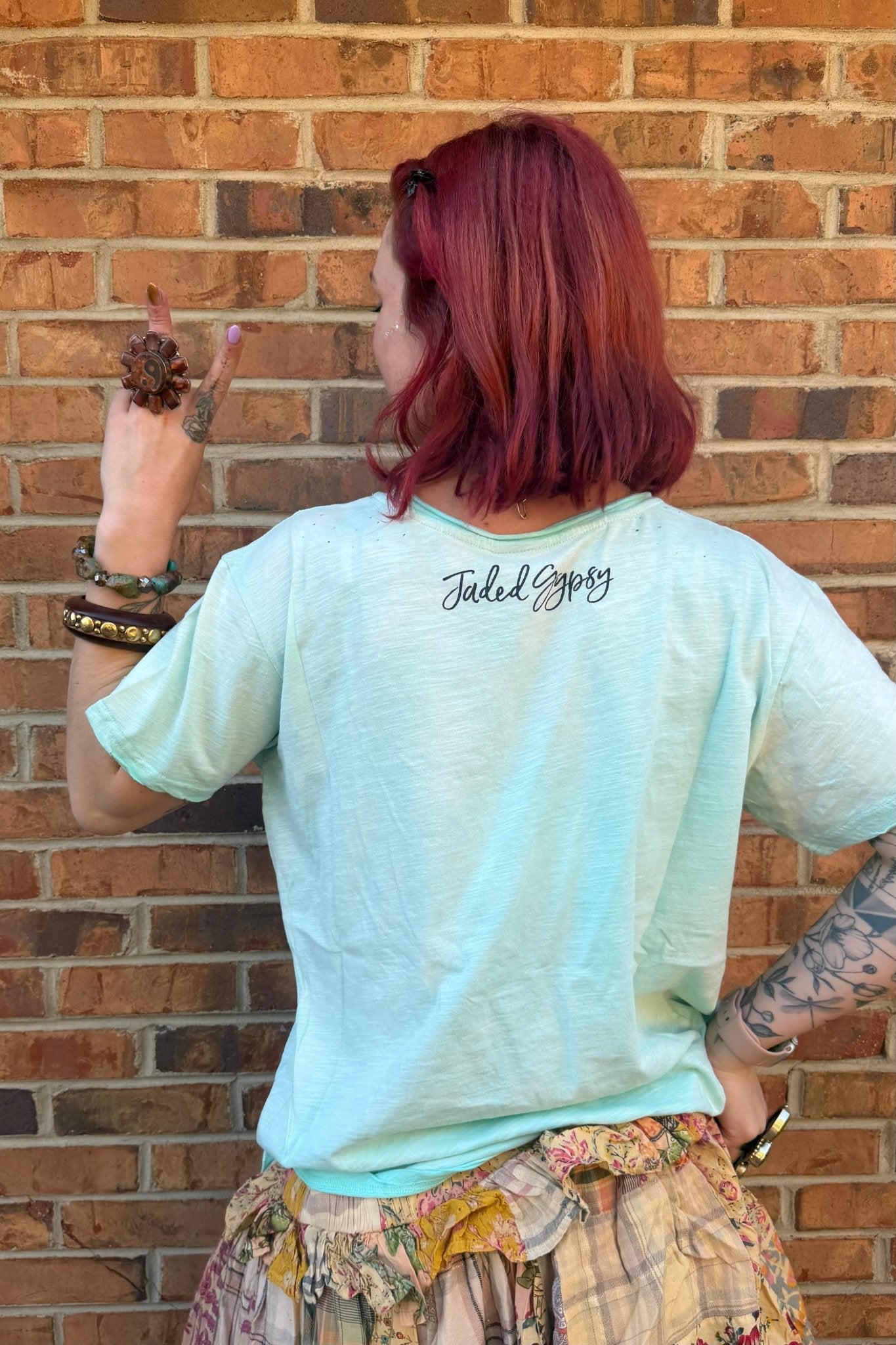 Moon Dance Tee in Bubble Dreams - ivyandlavyboutique Jaded Gypsy