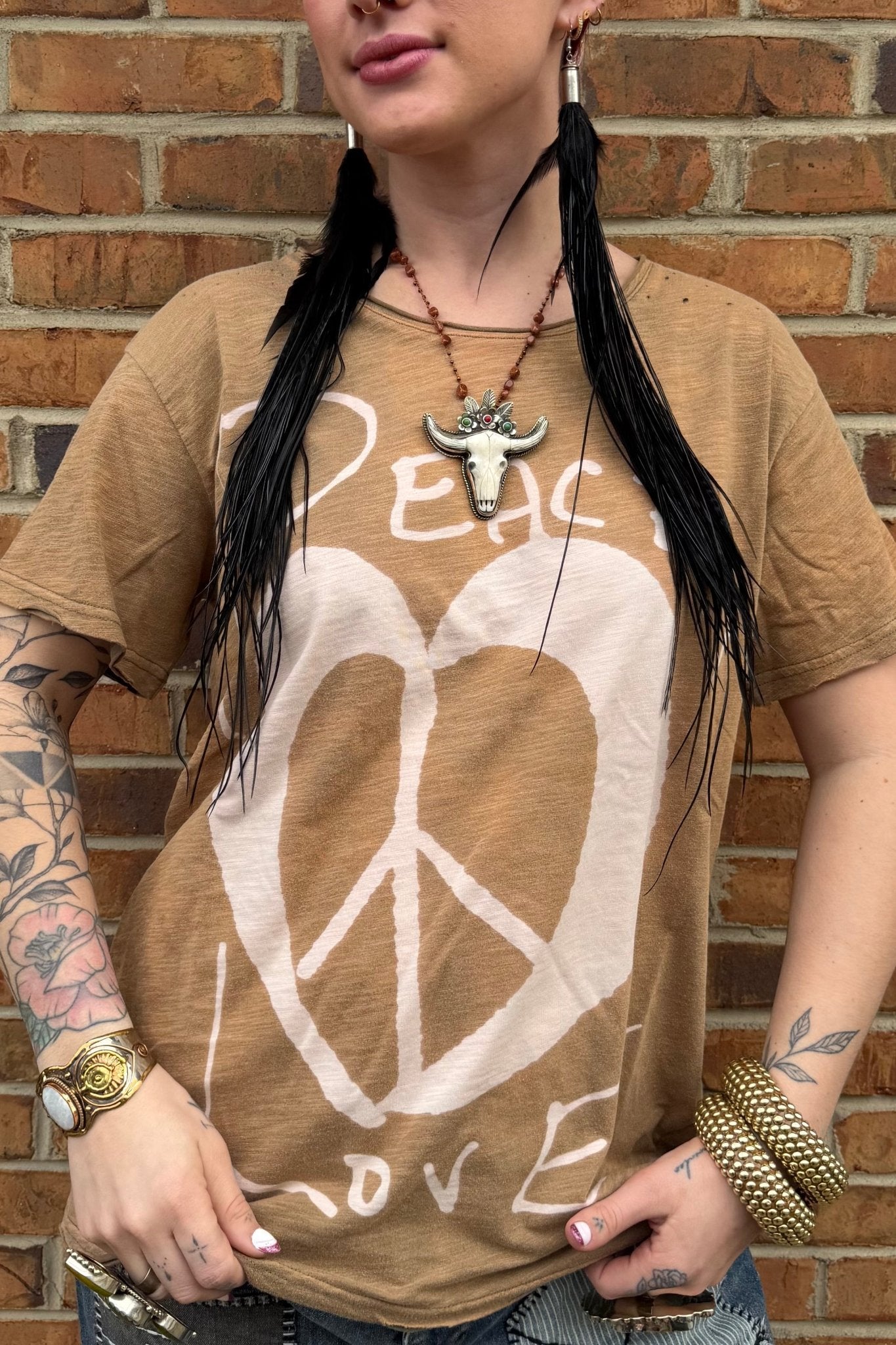 Moon Dance Tee in Peace & Love - ivyandlavyboutique ivyandlavyboutique