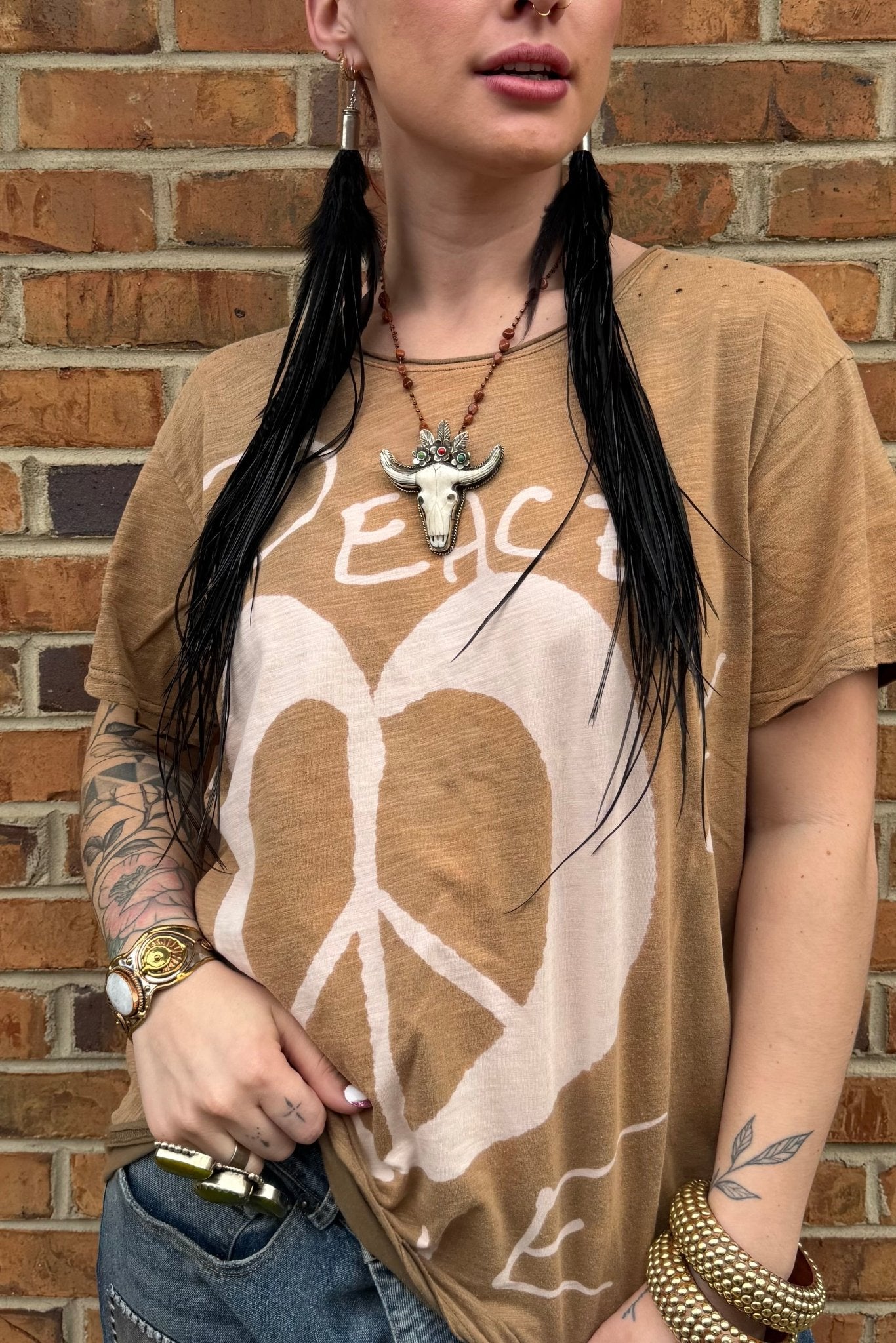 Moon Dance Tee in Peace & Love - ivyandlavyboutique ivyandlavyboutique