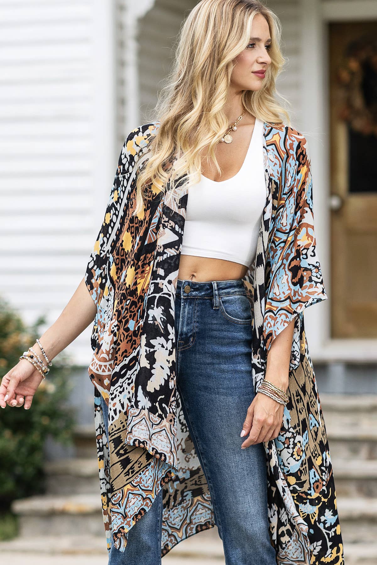 Moonbeam Kimono - ivyandlavyboutique Urbanista
