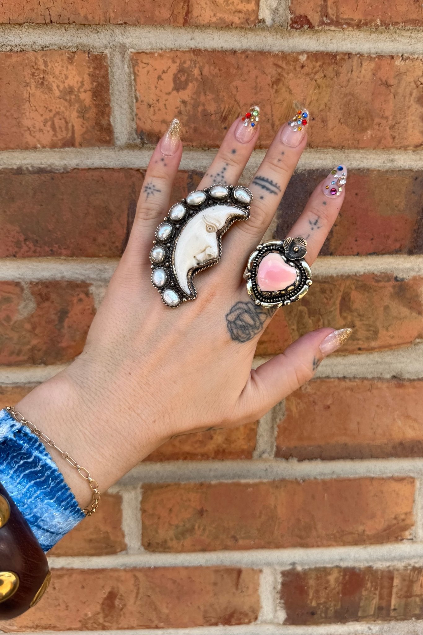 Moonlight Carved Pearl Ring - ivyandlavyboutique ivyandlavyboutique