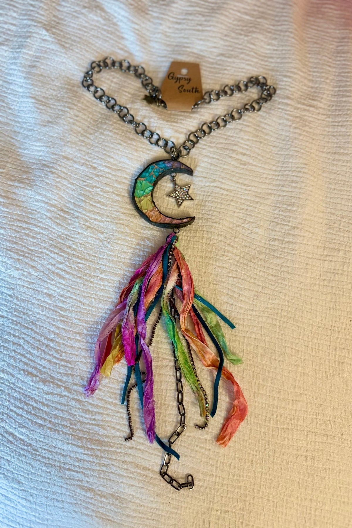 Mosaic Crescent Moon Gypsy South Jewelry 10 - Boho Wanderlust Boutique Boho Wanderlust Boutique