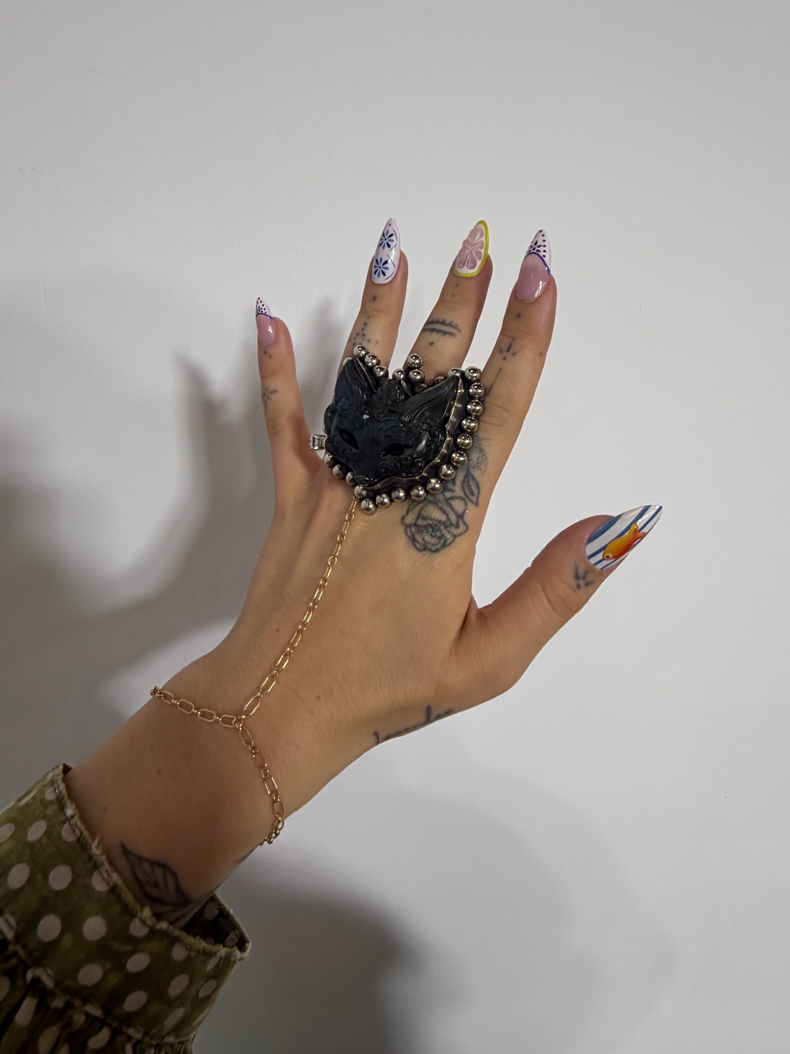 Ms. Kitty Labradorite Ring - ivyandlavyboutique ivyandlavyboutique