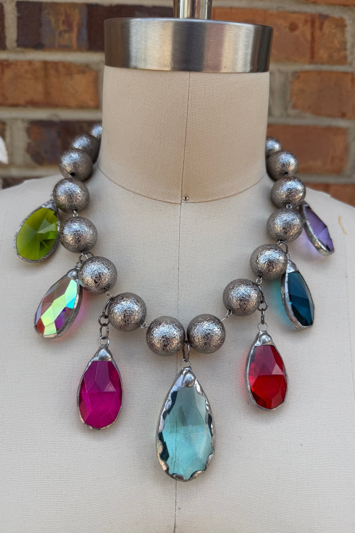 My Color Crystal Balls Necklace - ivyandlavyboutique Gypsy South
