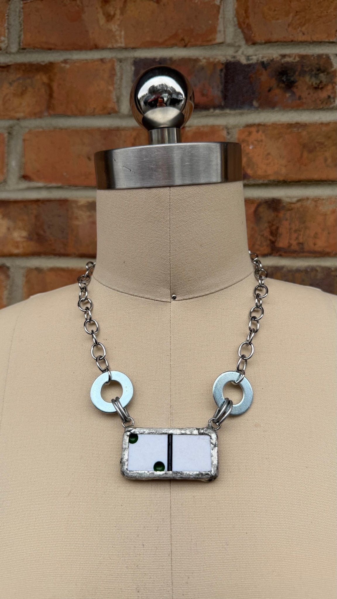 Naughty Sayings Domino Necklace - 2 G - ivyandlavyboutique ivyandlavyboutique