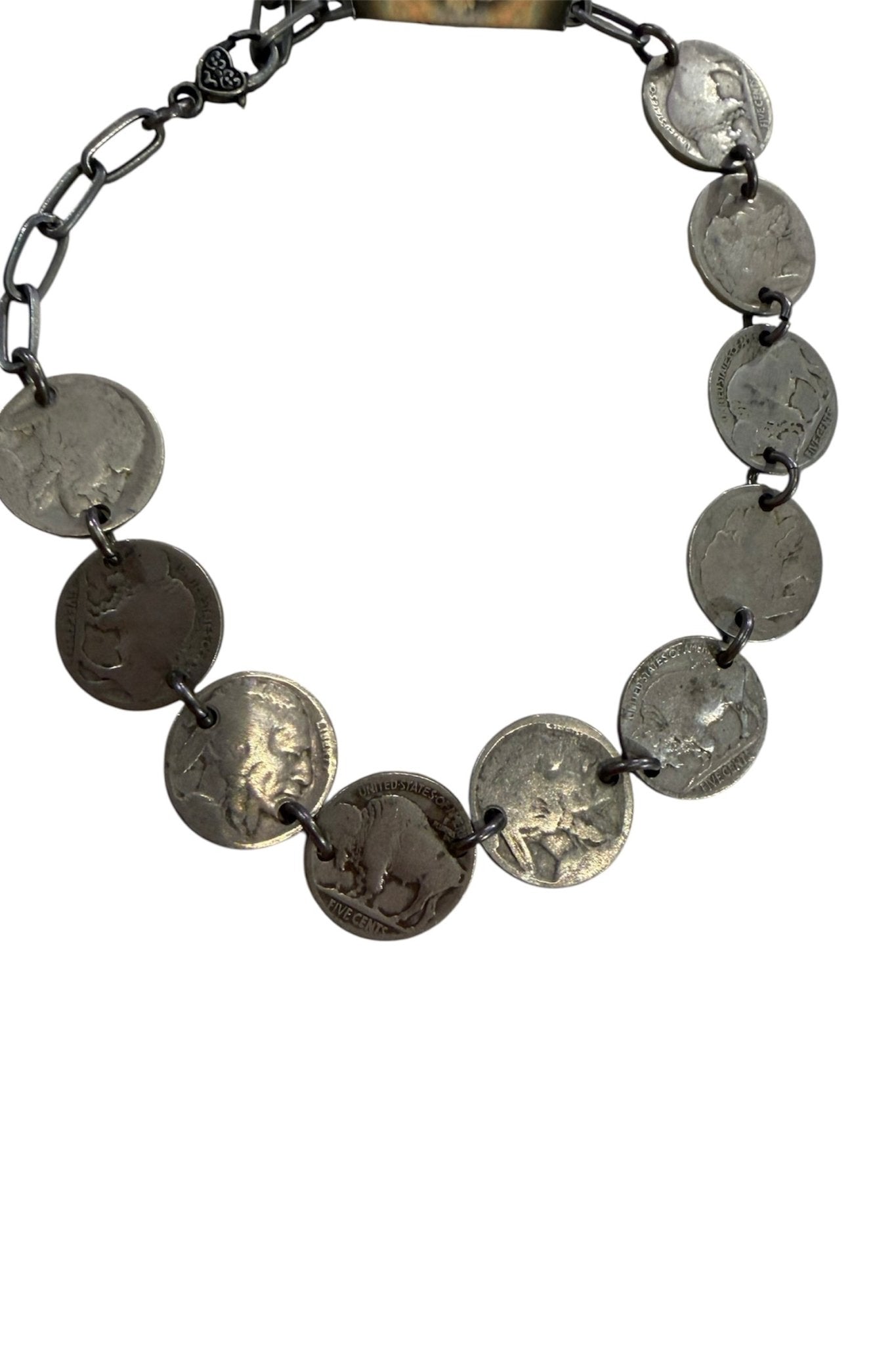 Nickel for Your Time Necklace - ivyandlavyboutique Art by Amy