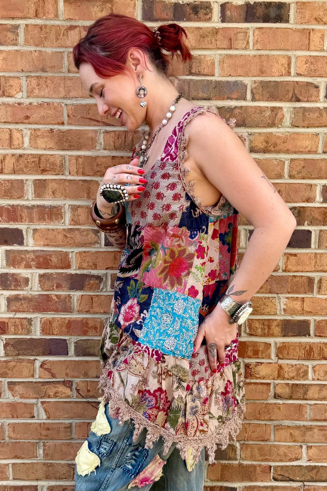 Night Garden Tank - ivyandlavyboutique Jaded Gypsy
