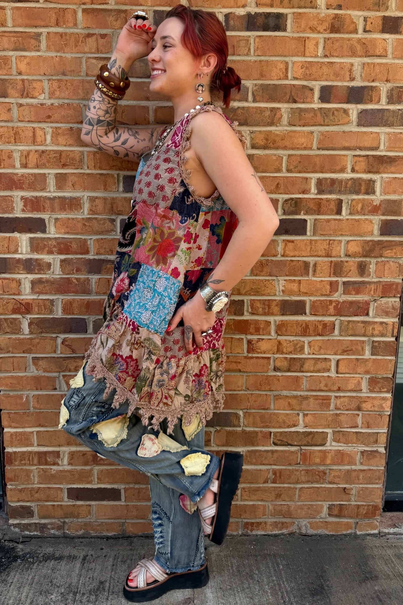 Night Garden Tank - ivyandlavyboutique Jaded Gypsy