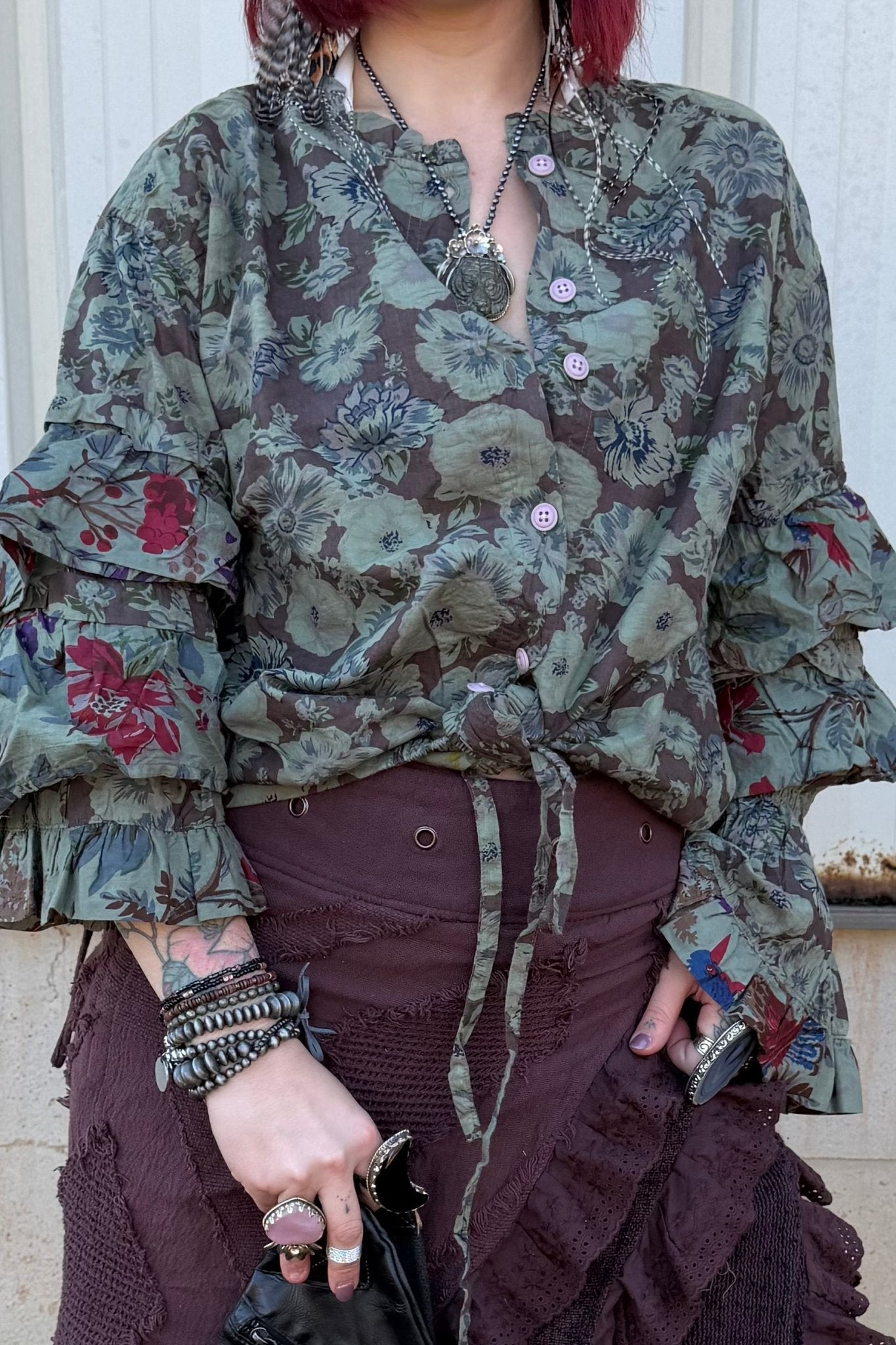 Nomad Blooms Top - ivyandlavyboutique Jaded Gypsy