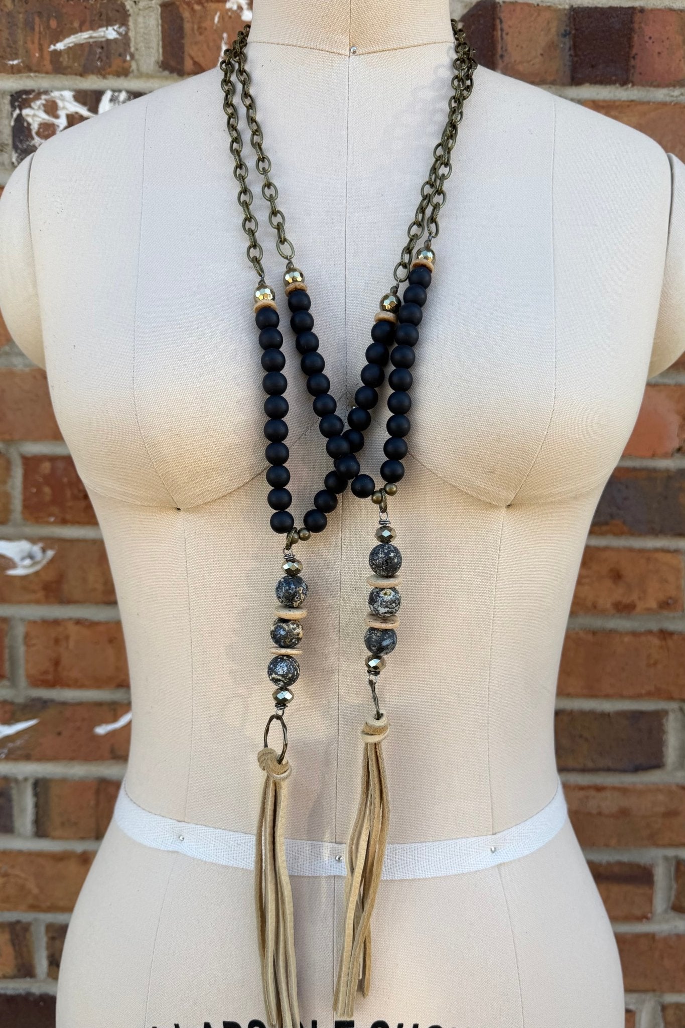 Not So Plain Jane Drop Necklace - ivyandlavyboutique Scooples Jewelry