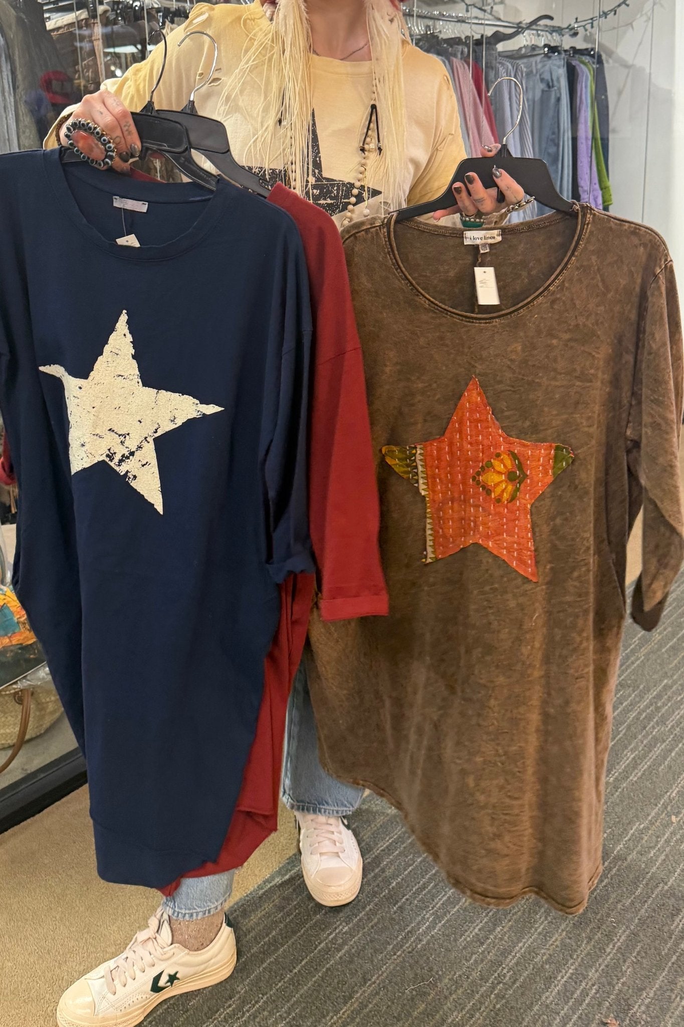 Not Your Boyfriends Oversized Tunic - ivyandlavyboutique ivyandlavyboutique