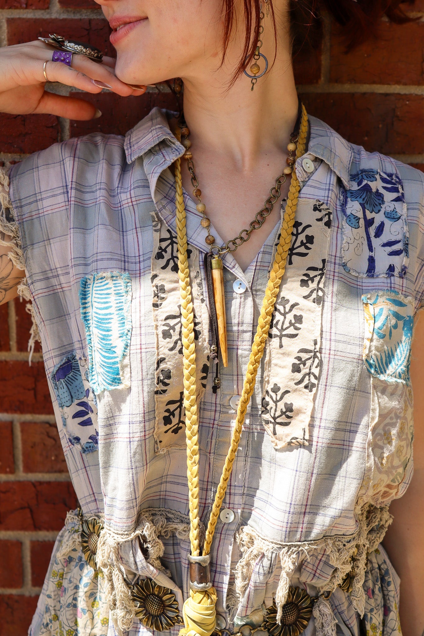 One of a Kind: Circle Drop Earrings - ivyandlavyboutique Spirit Lala