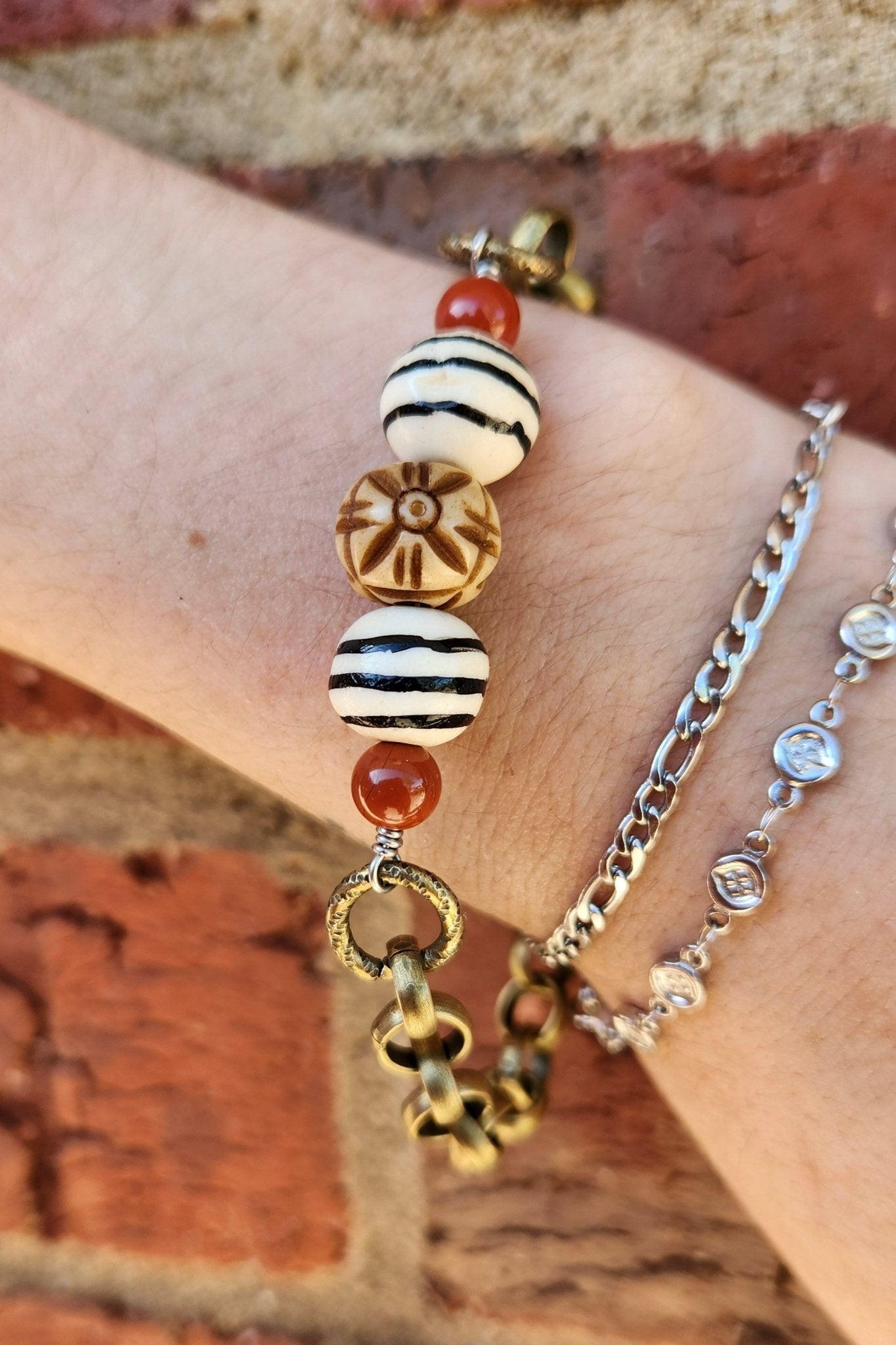 One of a Kind: Recycled Bead Bracelet - ivyandlavyboutique Spirit Lala