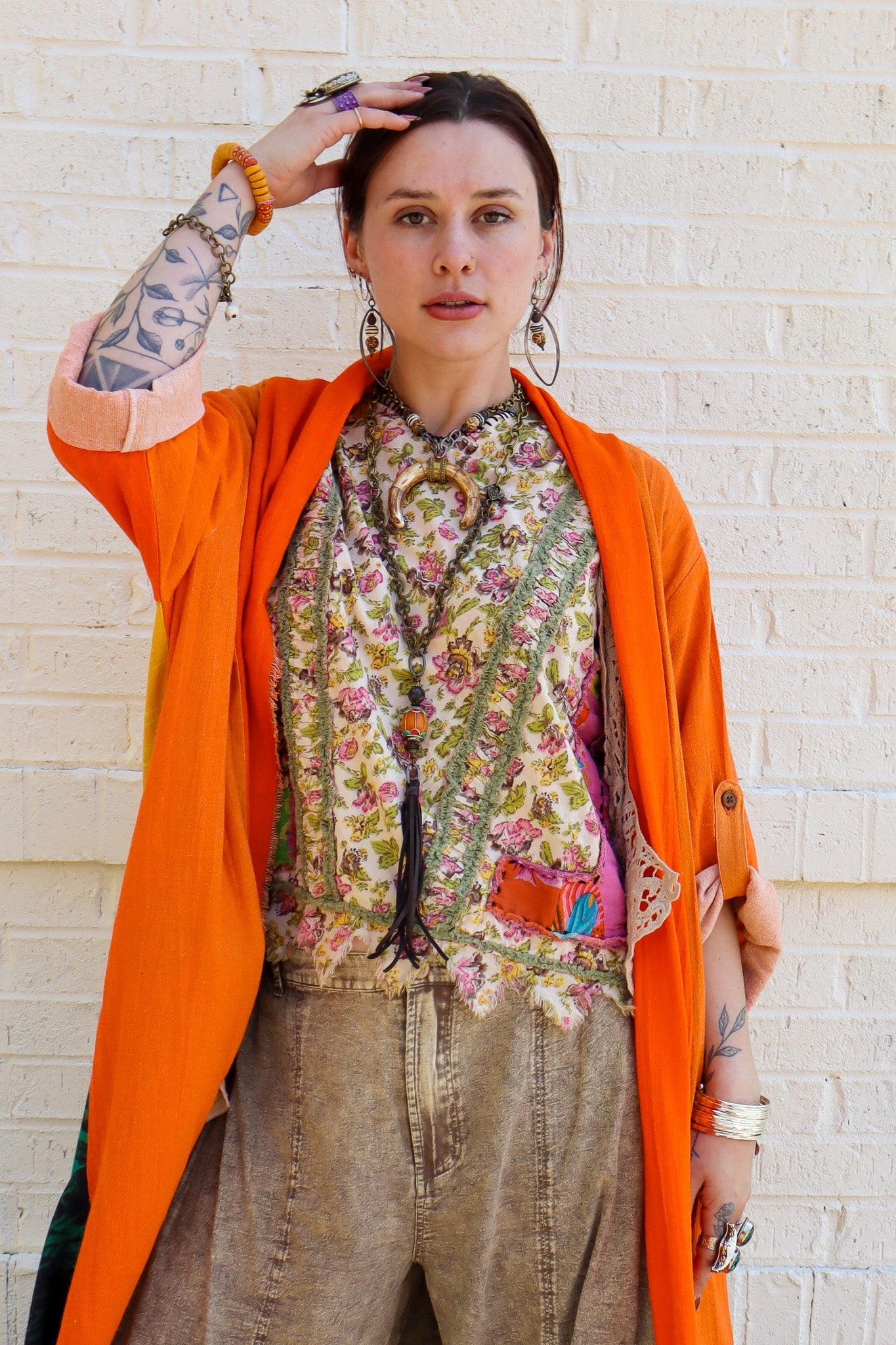 One of a Kind: Recycled Circle Earrings - ivyandlavyboutique Spirit Lala