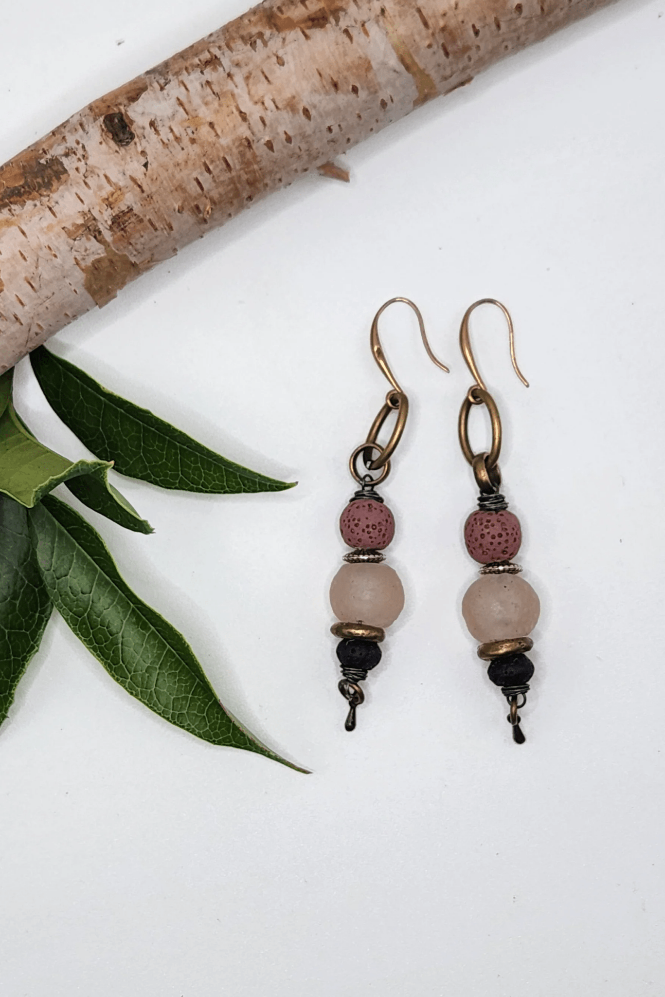 One of a Kind: Rose Multi Charm Earrings - ivyandlavyboutique Spirit Lala