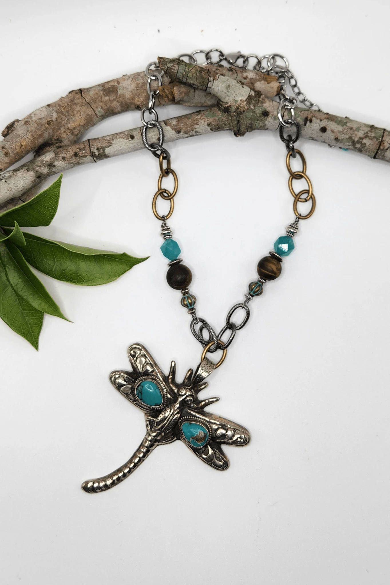 One of a Kind: Statement Dragonfly Necklace - ivyandlavyboutique Spirit Lala