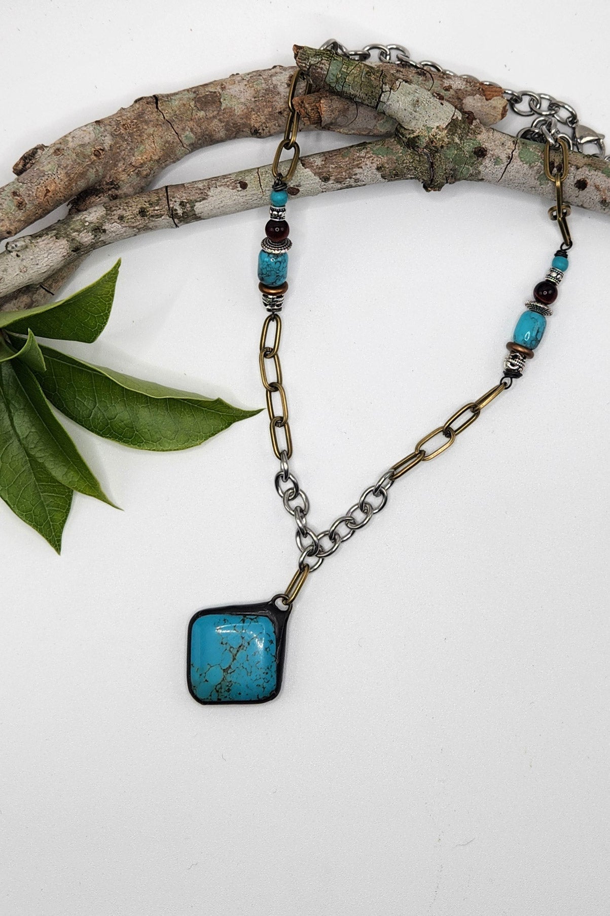 One of a Kind: Turquoise Statement Necklace - ivyandlavyboutique Spirit Lala