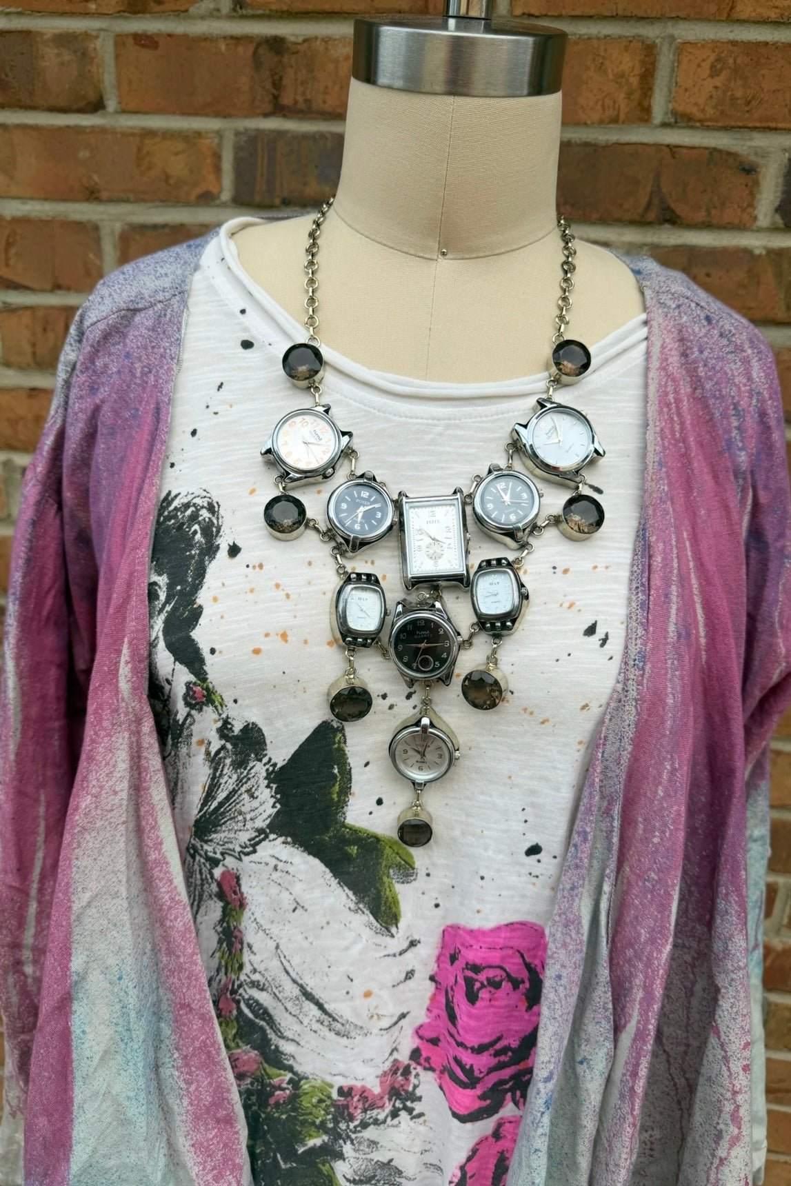 Only Time Will Tell Statement Necklace - ivyandlavyboutique ivyandlavyboutique
