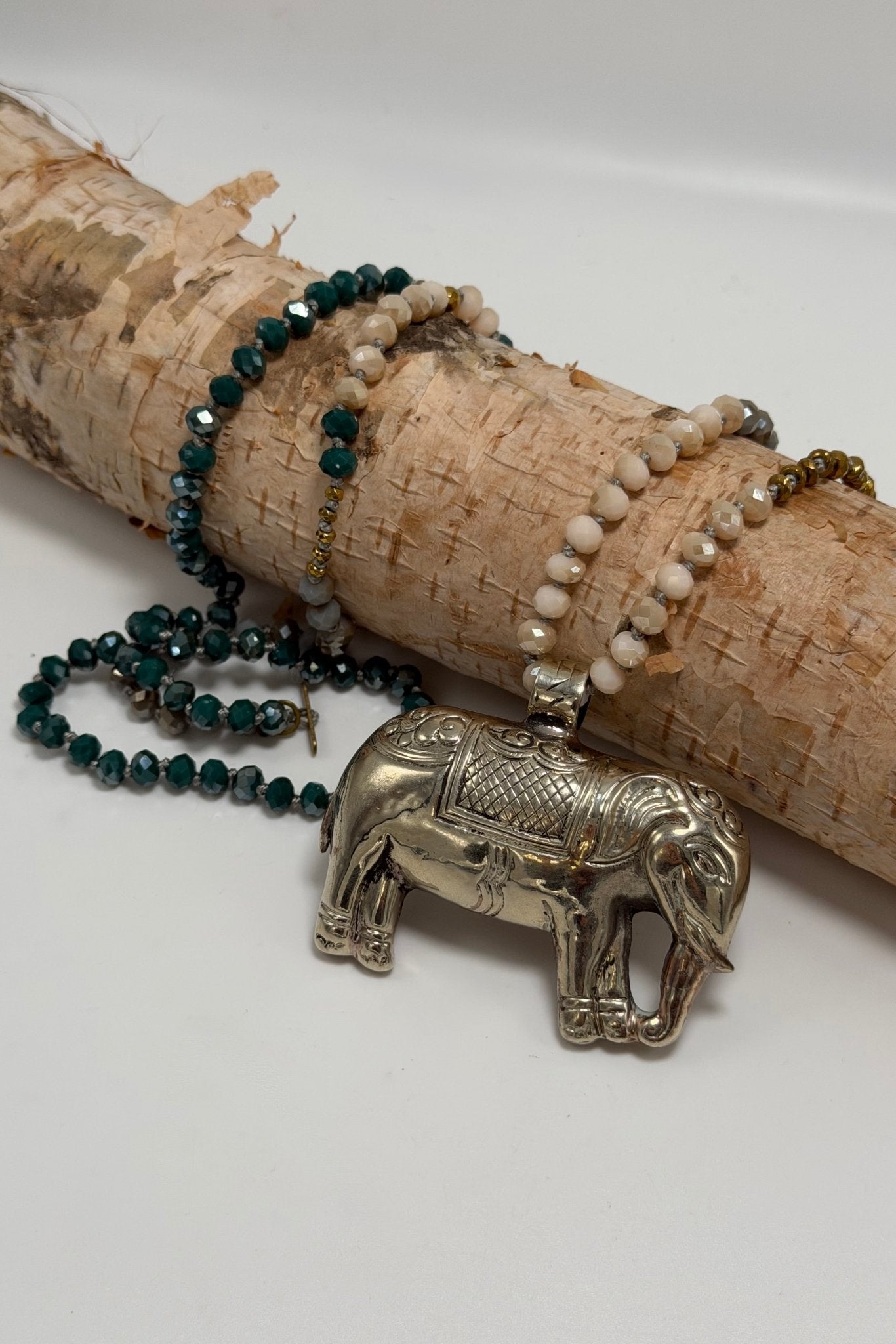 OOAK Elephant Necklace - ivyandlavyboutique ivyandlavyboutique