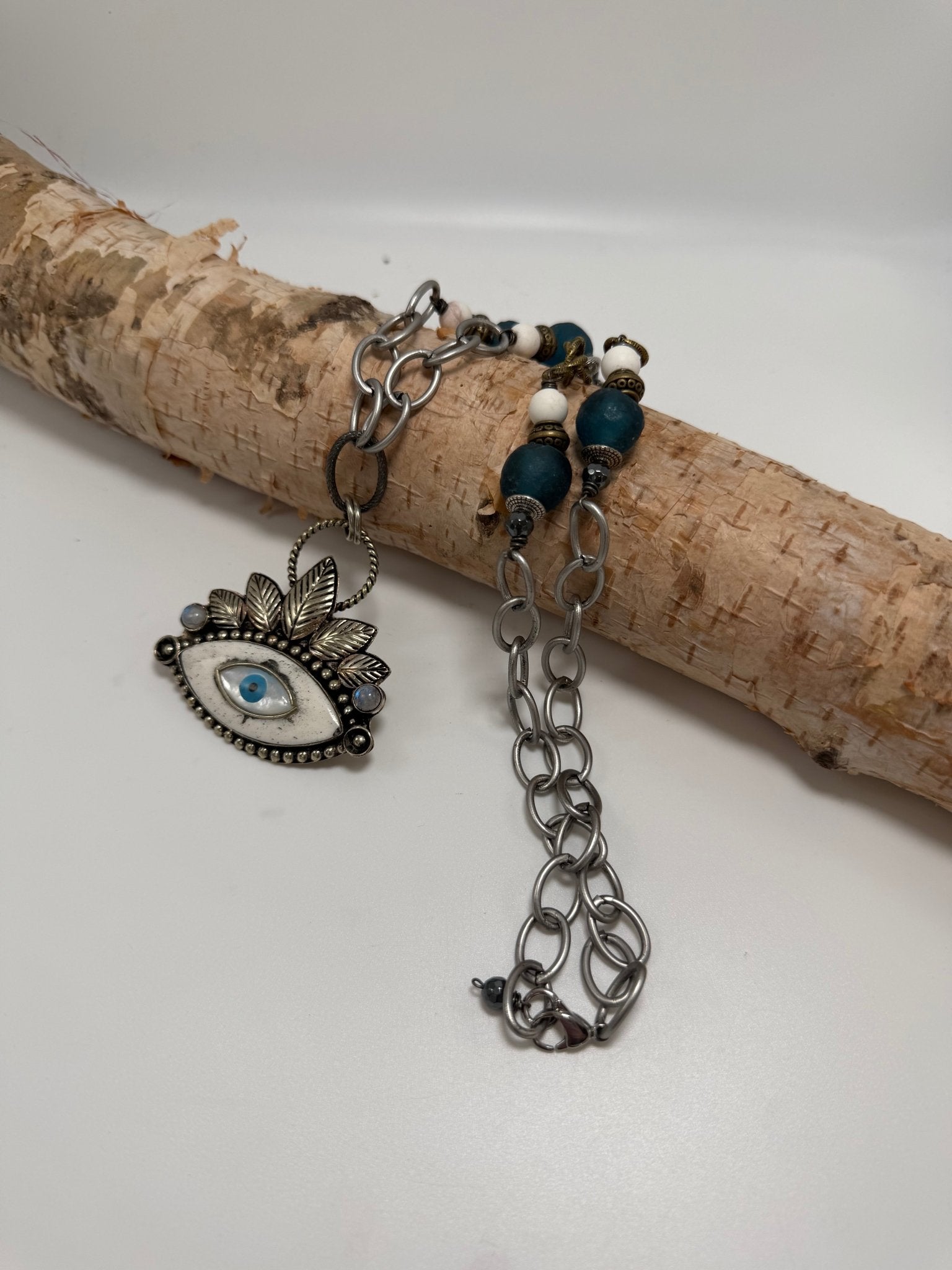 OOAK Eye Statement Necklace - ivyandlavyboutique ivyandlavyboutique