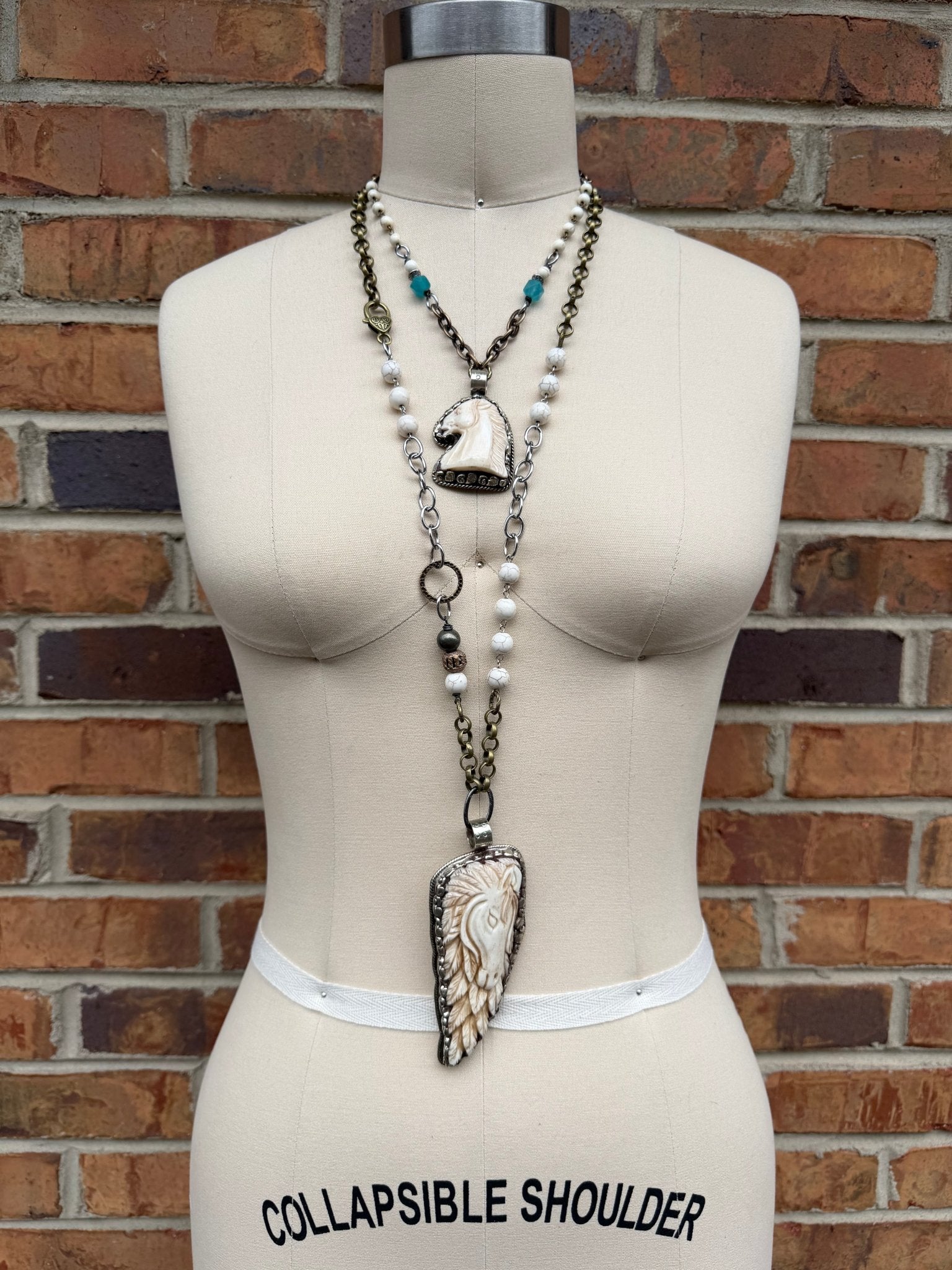OOAK Horsing Around Necklace - ivyandlavyboutique ivyandlavyboutique