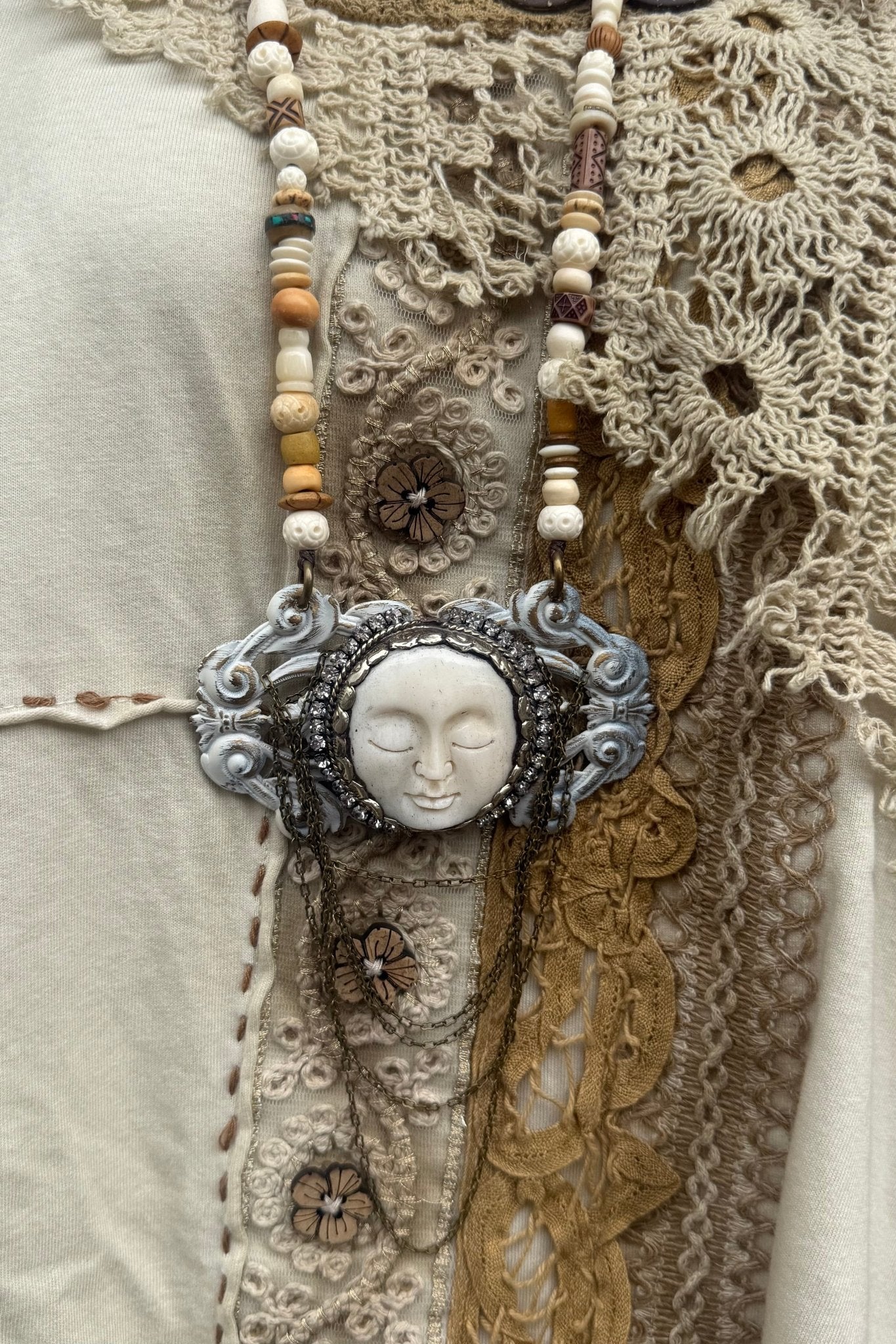 OOAK In your Orbit Drop Necklace - ivyandlavyboutique Jaded Gypsy