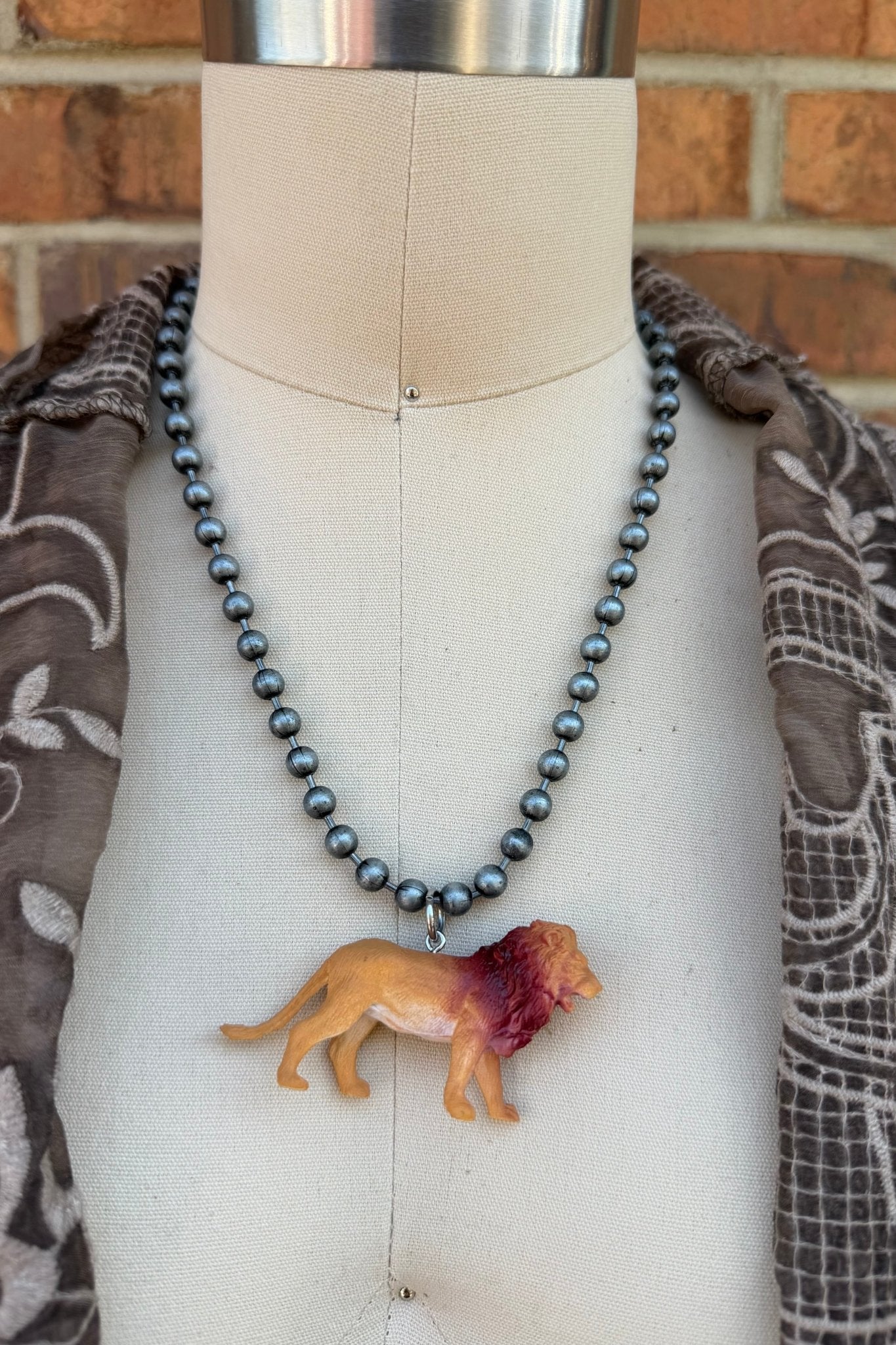 OOAK King of the Jungle Necklace - ivyandlavyboutique ivyandlavyboutique