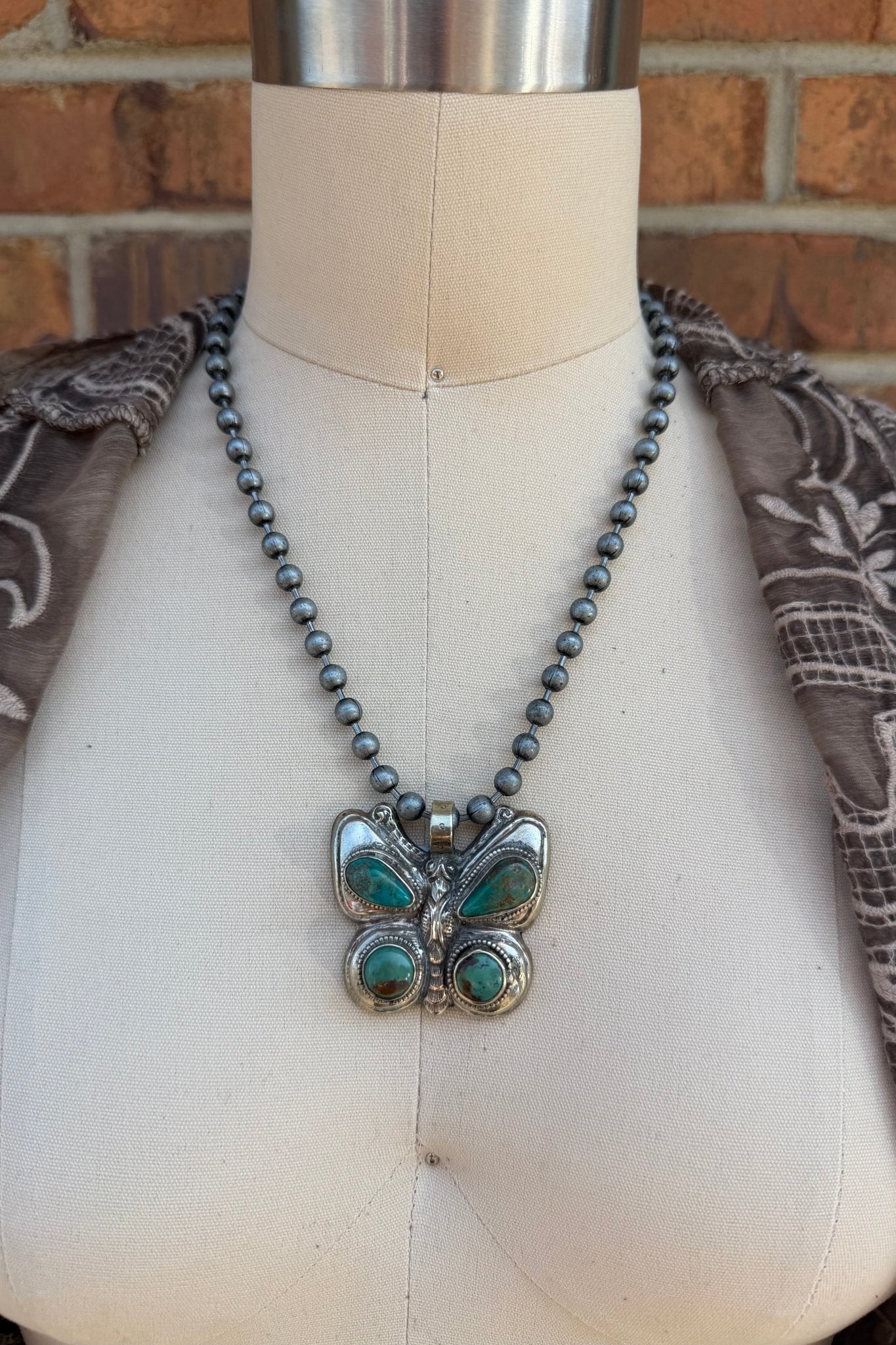 OOAK Small Butterfly Necklace - ivyandlavyboutique ivyandlavyboutique