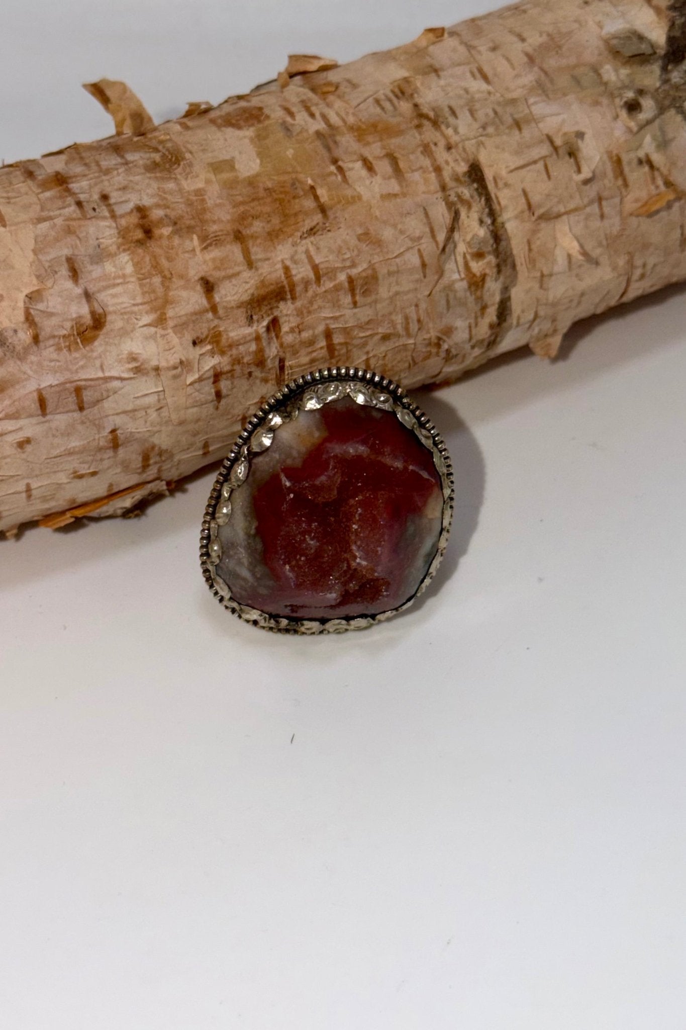Orange Geode Ring - ivyandlavyboutique ivyandlavyboutique