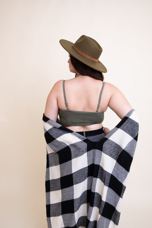 Paris Seamless Padded Textured Brami Plus Size - ivyandlavyboutique Leto Accessories