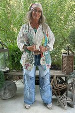 Patched On Up Jeans - ivyandlavyboutique Jaded Gypsy