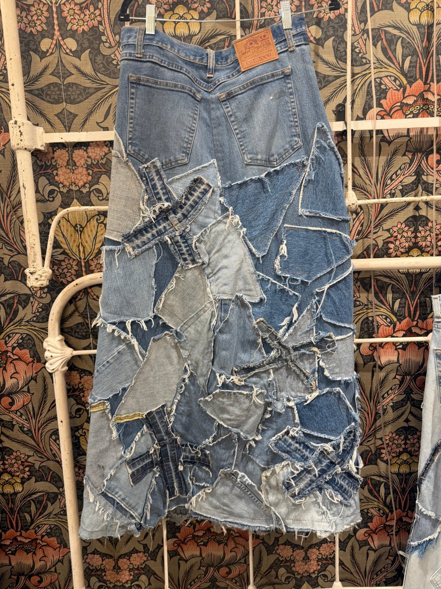 Patched on Up Skirt - ivyandlavyboutique Jaded Gypsy