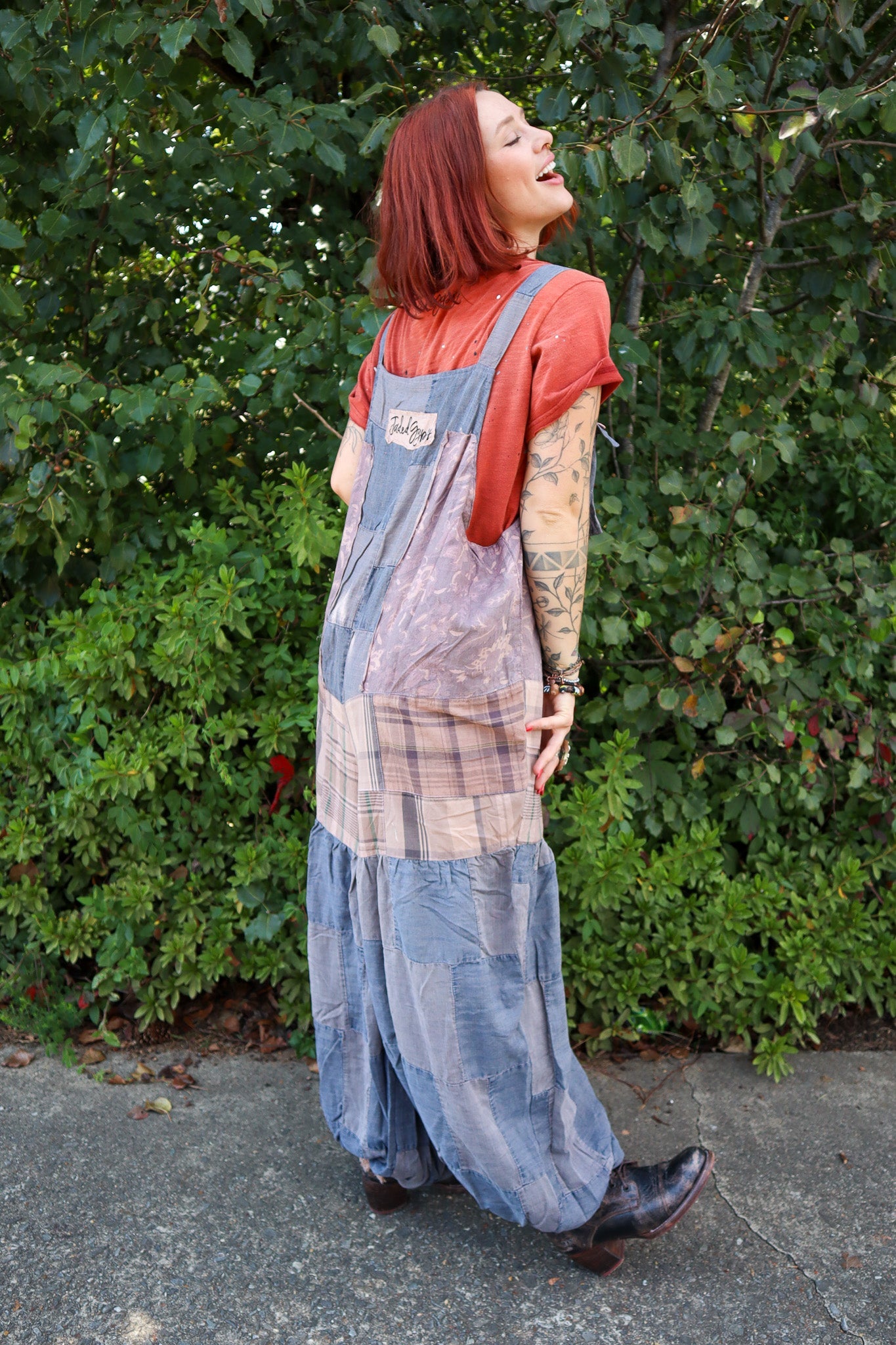 Patched Together Overalls - ivyandlavyboutique Jaded Gypsy