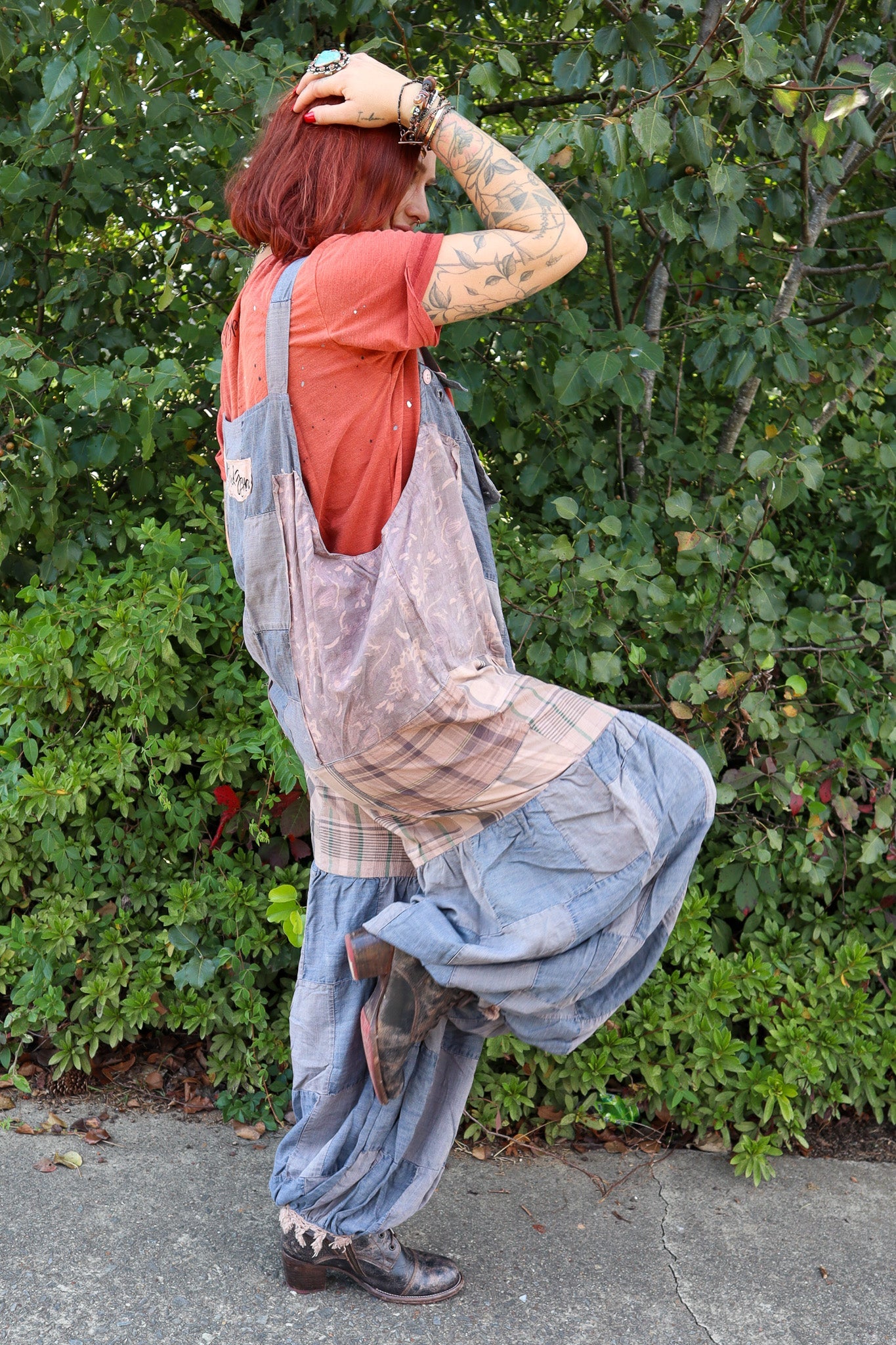 Patched Together Overalls - ivyandlavyboutique Jaded Gypsy