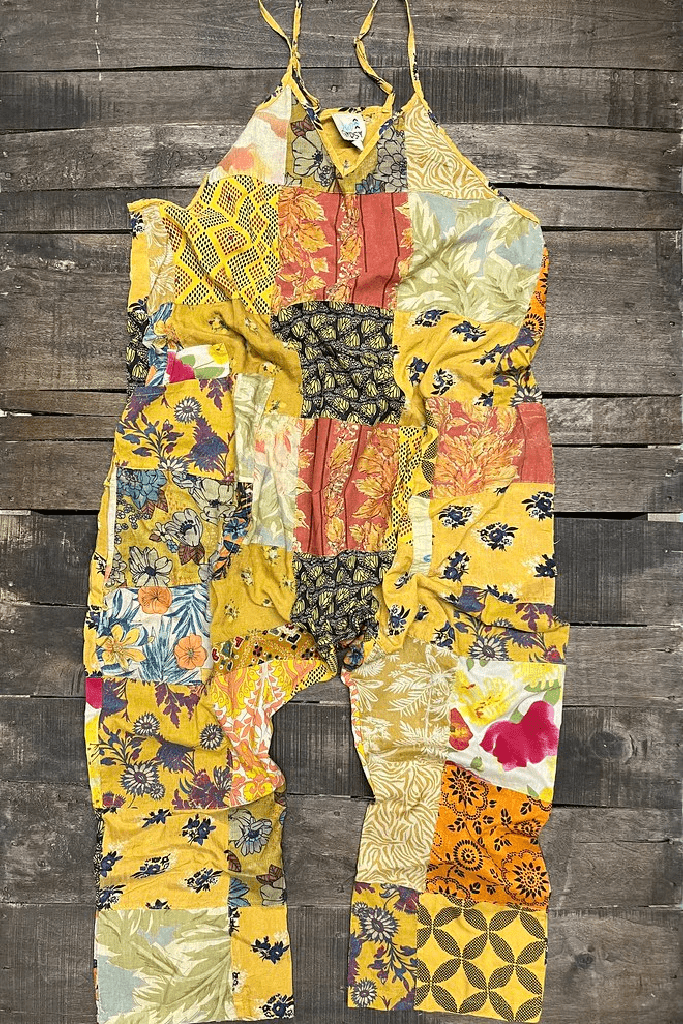 Patchwork Dreams Patchwork Romper - ivyandlavyboutique Jaded Gypsy